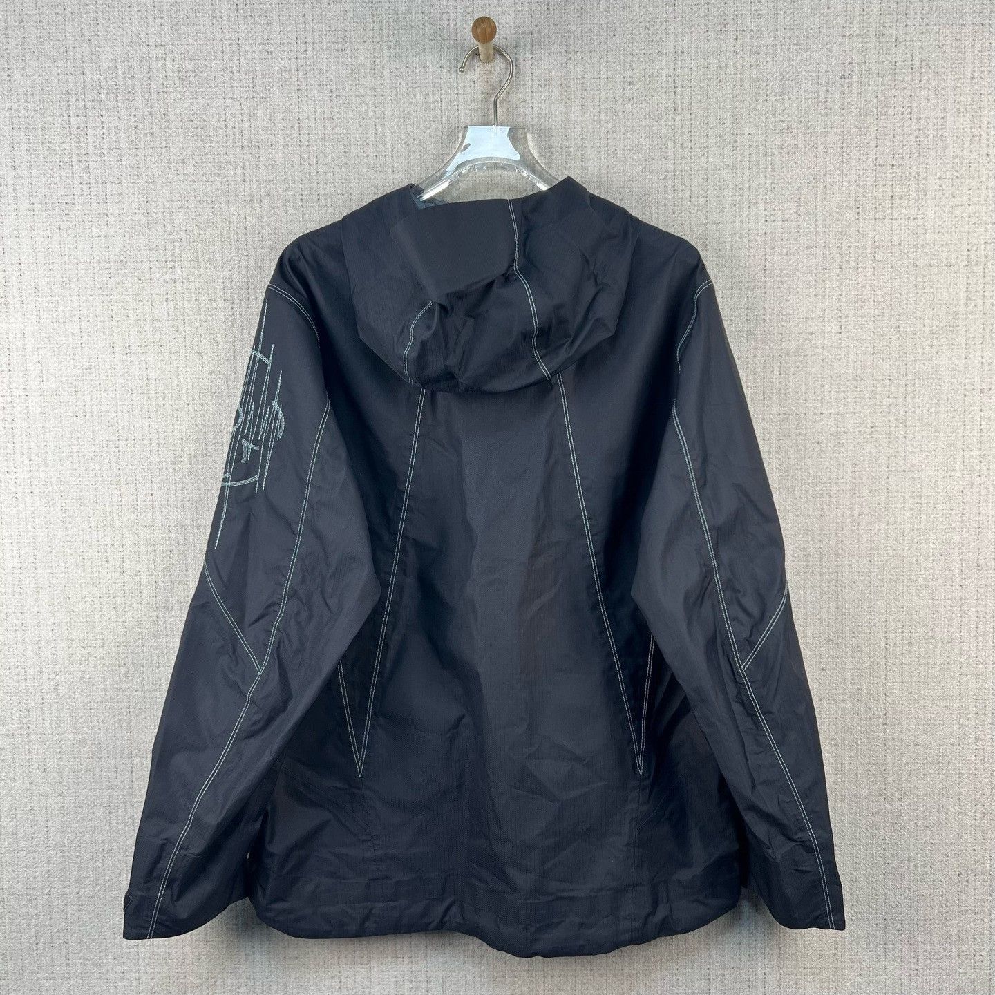 Louis Vuitton Louis Vuitton FW22 Logo Embroidered Zip Hooded Jacket Size US L / EU 52-54 / 3 - 3 Thumbnail