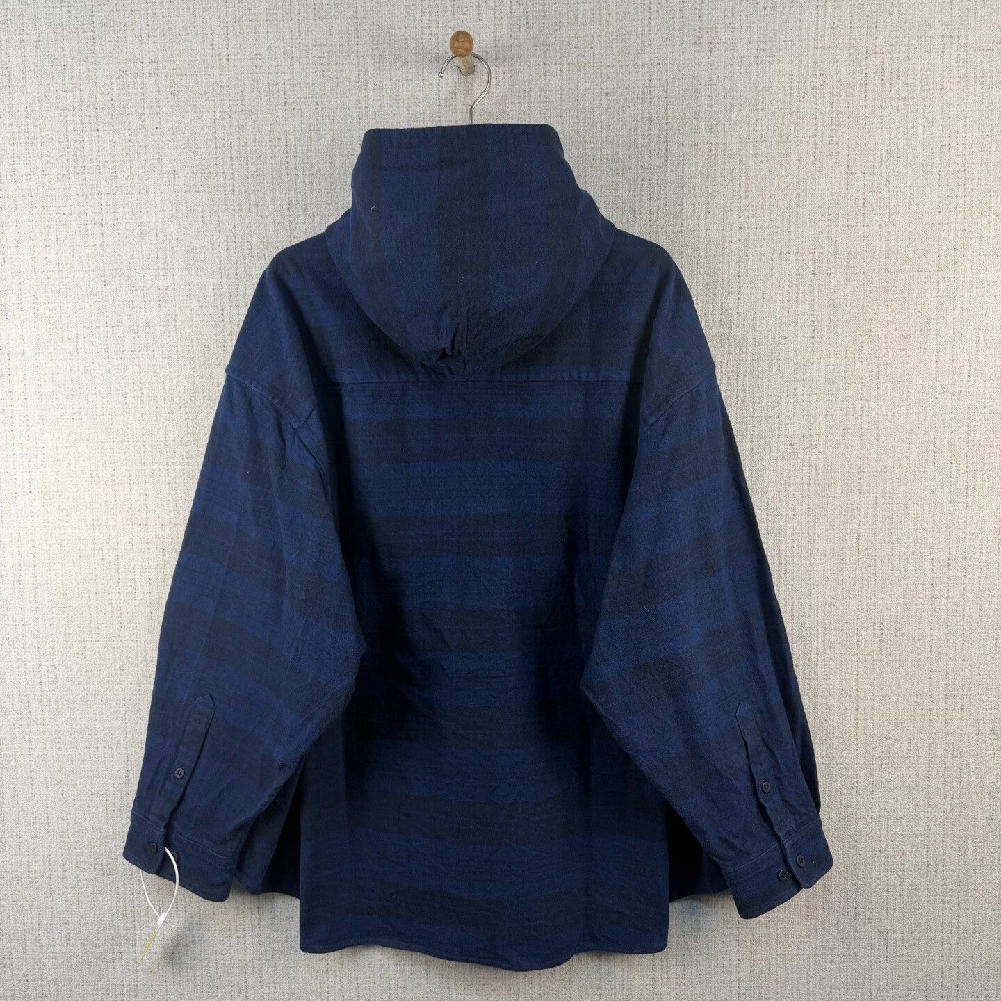 Balenciaga Balenciaga Plaid Embroidered Logo Hooded Jacket Size US S / EU 44-46 / 1 - 2 Thumbnail
