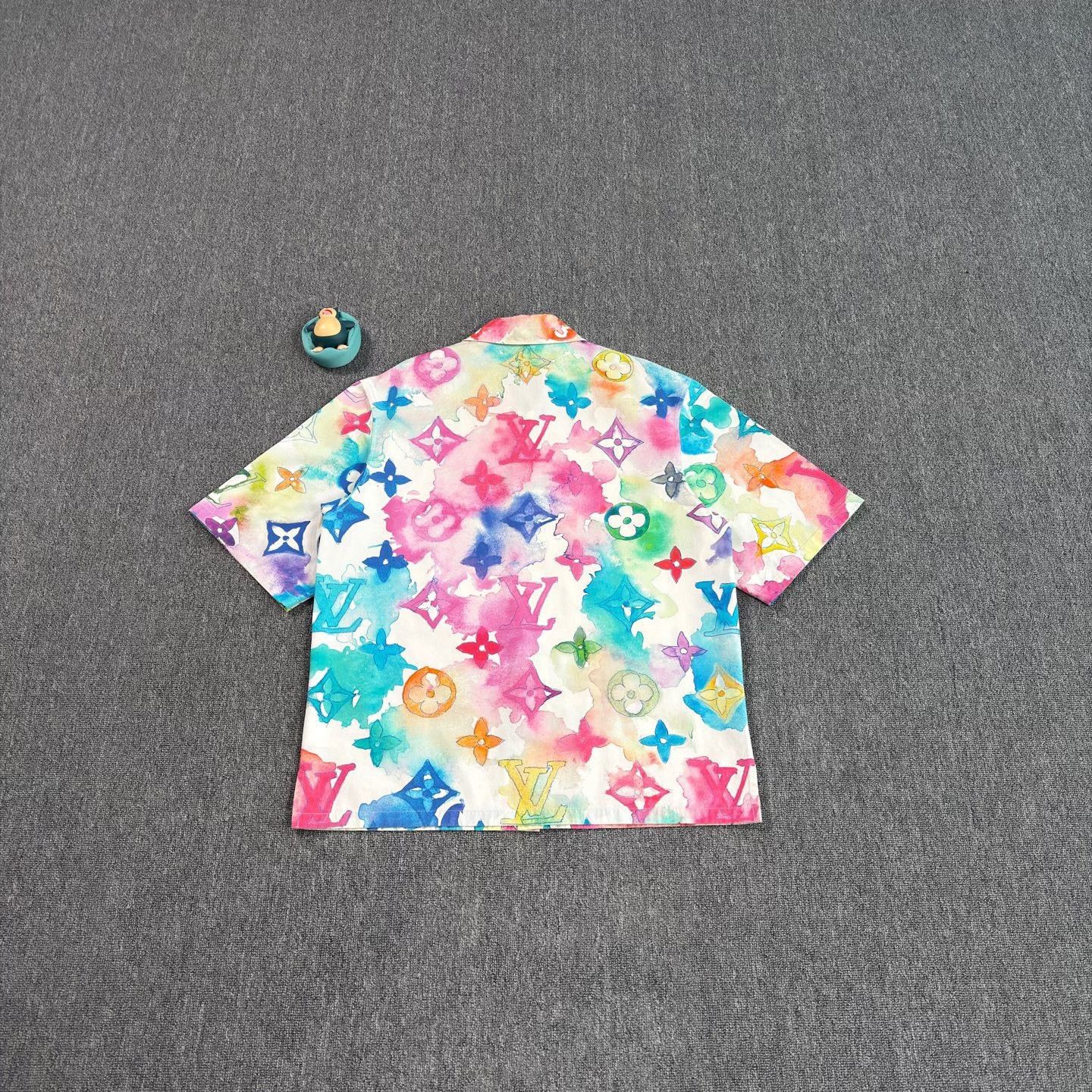 Louis Vuitton LV Ink Print Short Sleeve Shirt Size US L / EU 52-54 / 3 - 2 Thumbnail