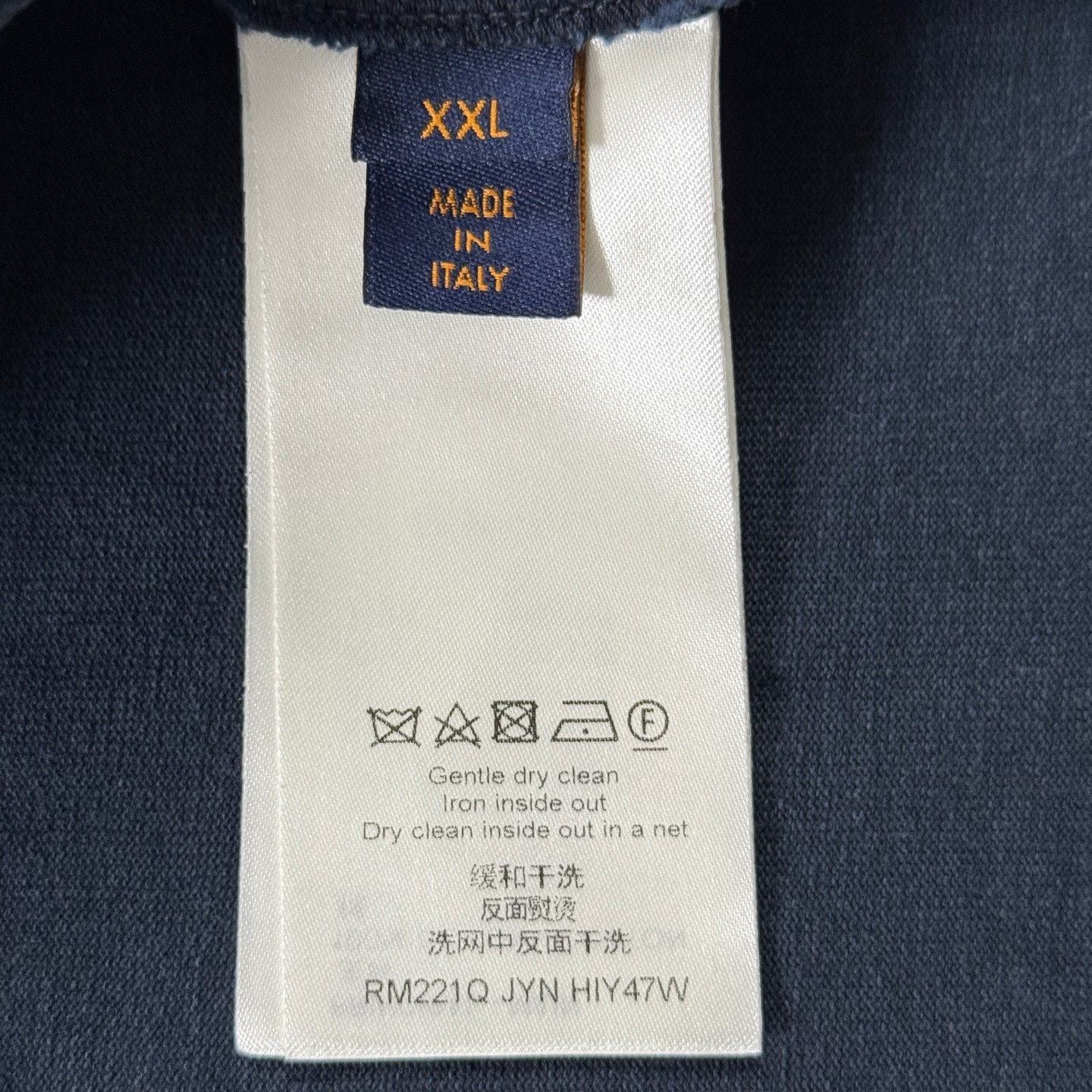 Louis Vuitton LV Navy Short-Sleeve T-Shirt Size US XXL / EU 58 / 5 - 4 Thumbnail