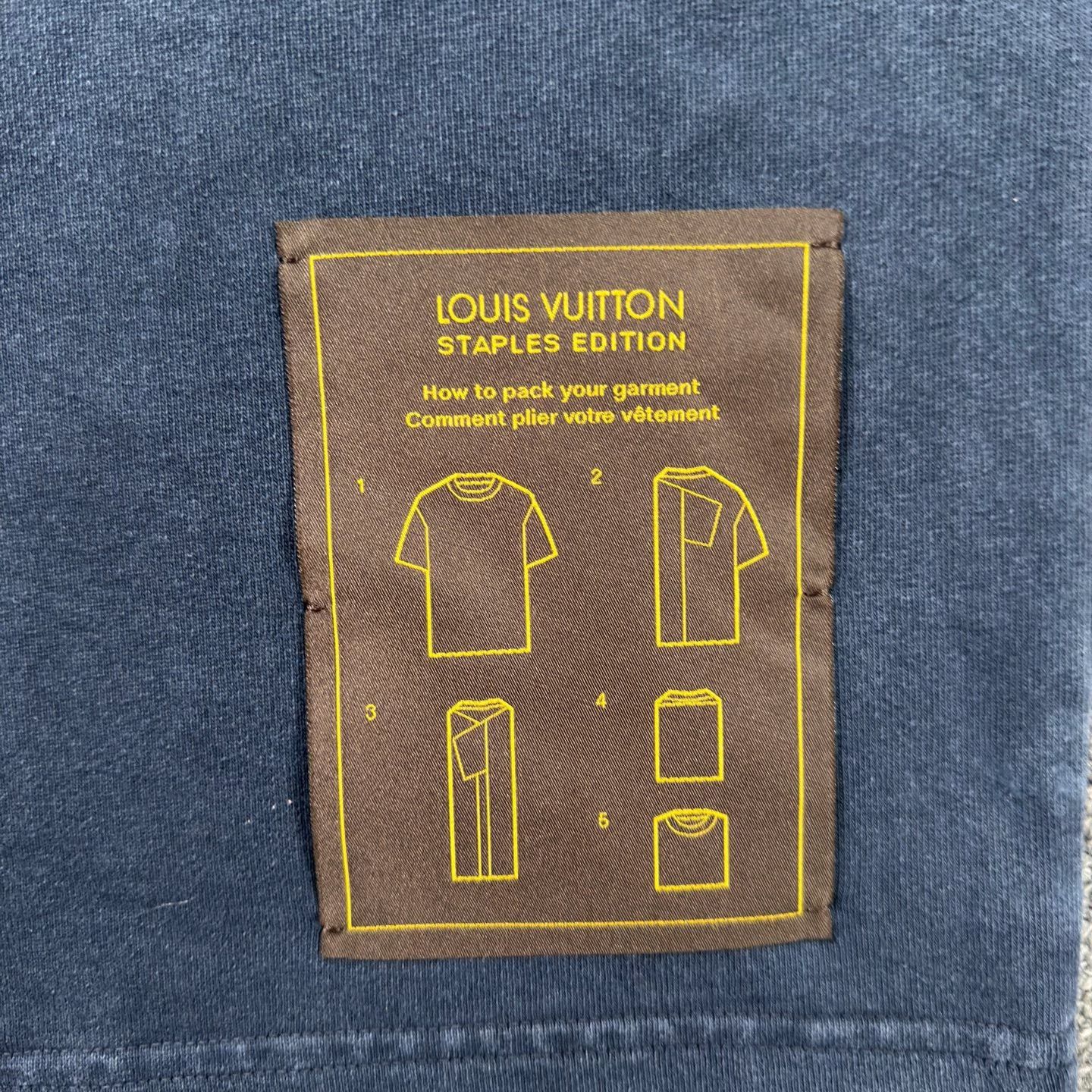 Louis Vuitton LV Navy Short-Sleeve T-Shirt Size US XXL / EU 58 / 5 - 8 Thumbnail