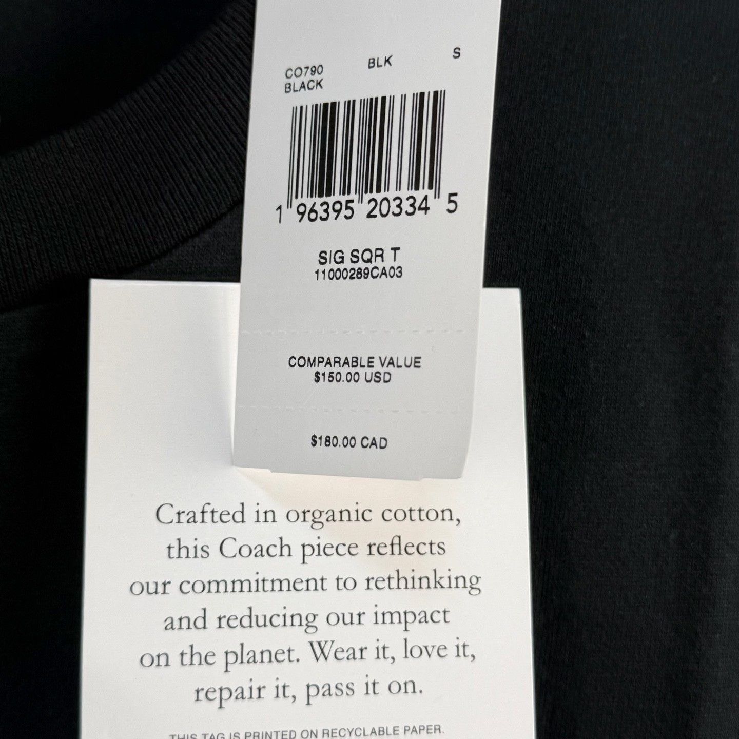 Coach COACH SS24 Square Letter Print Crewneck Tee Size US S / EU 44-46 / 1 - 5 Thumbnail
