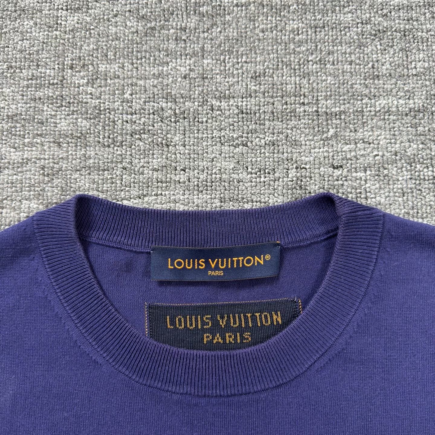 Louis Vuitton LV Sapphire Blue Cursive Slogan T-shirt Size US M / EU 48-50 / 2 - 3 Thumbnail