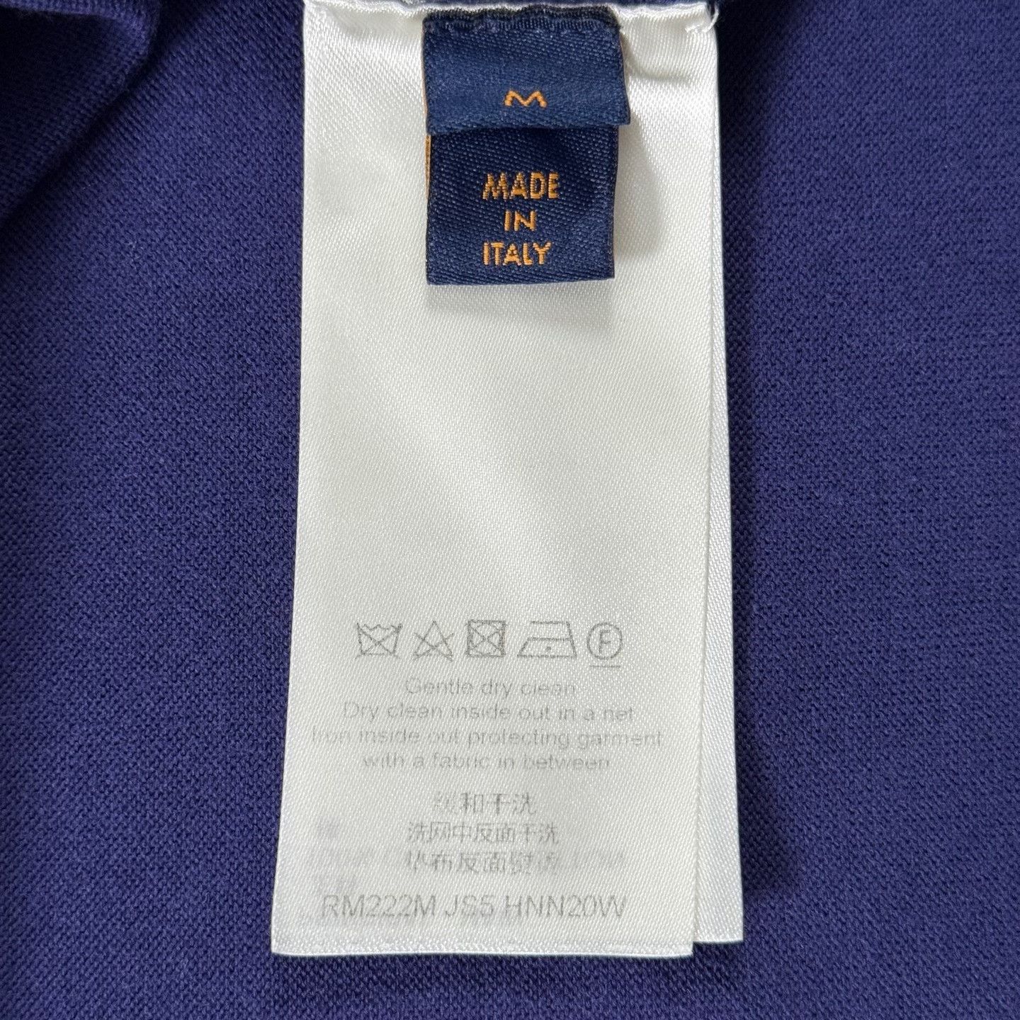 Louis Vuitton LV Sapphire Blue Cursive Slogan T-shirt Size US M / EU 48-50 / 2 - 4 Thumbnail