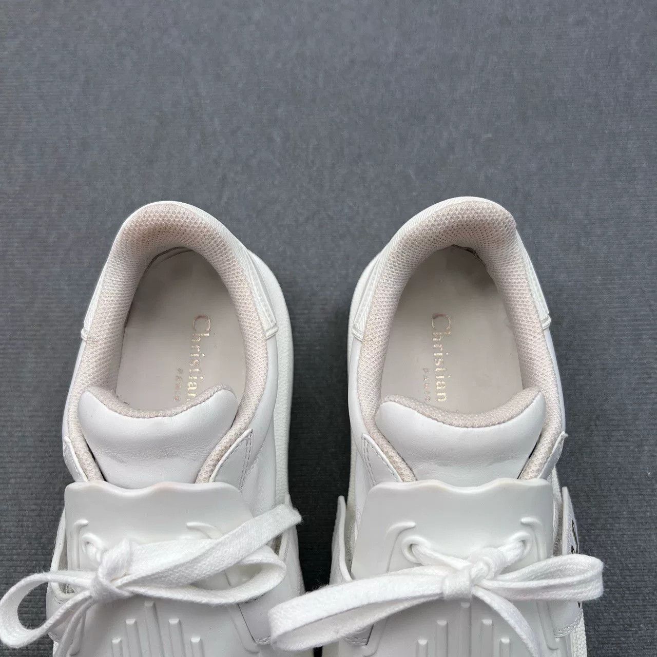 Dior DIOR ID White Low-Top Gold Logo Sneakers Size US 6 / IT 36 - 6 Thumbnail
