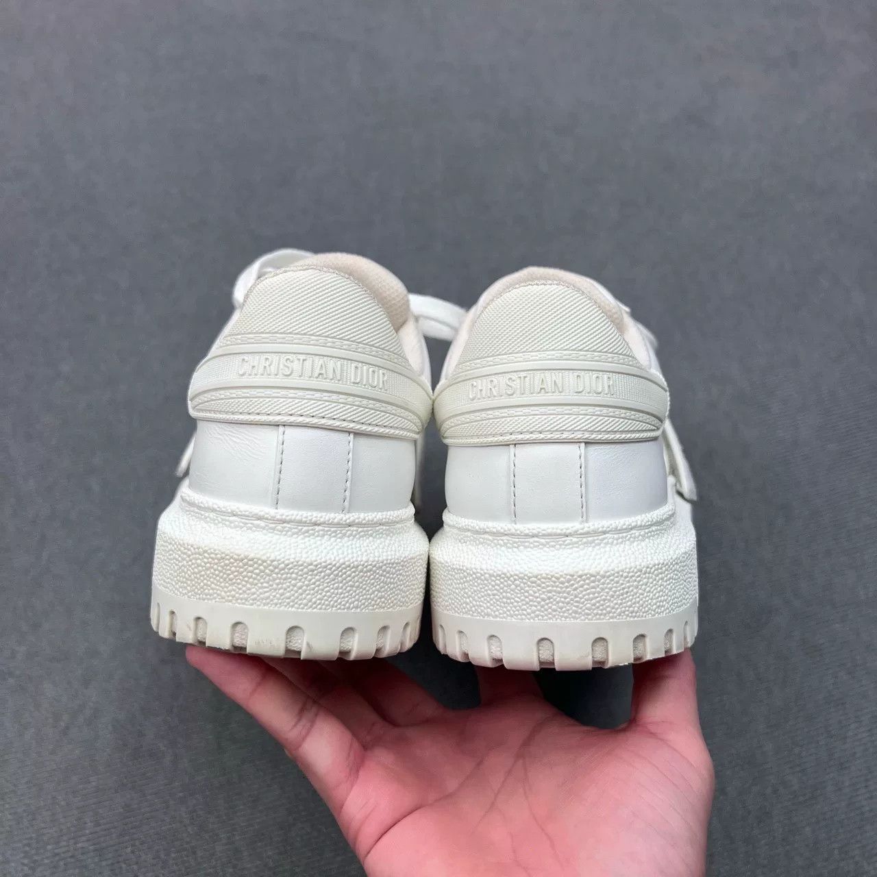 Dior DIOR ID White Low-Top Gold Logo Sneakers Size US 6 / IT 36 - 5 Thumbnail