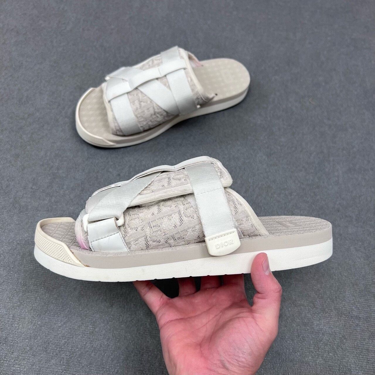 Dior Dior Alpha Monogram Logo Tactical Strap Slippers Size US 9 / EU 42 - 2 Thumbnail