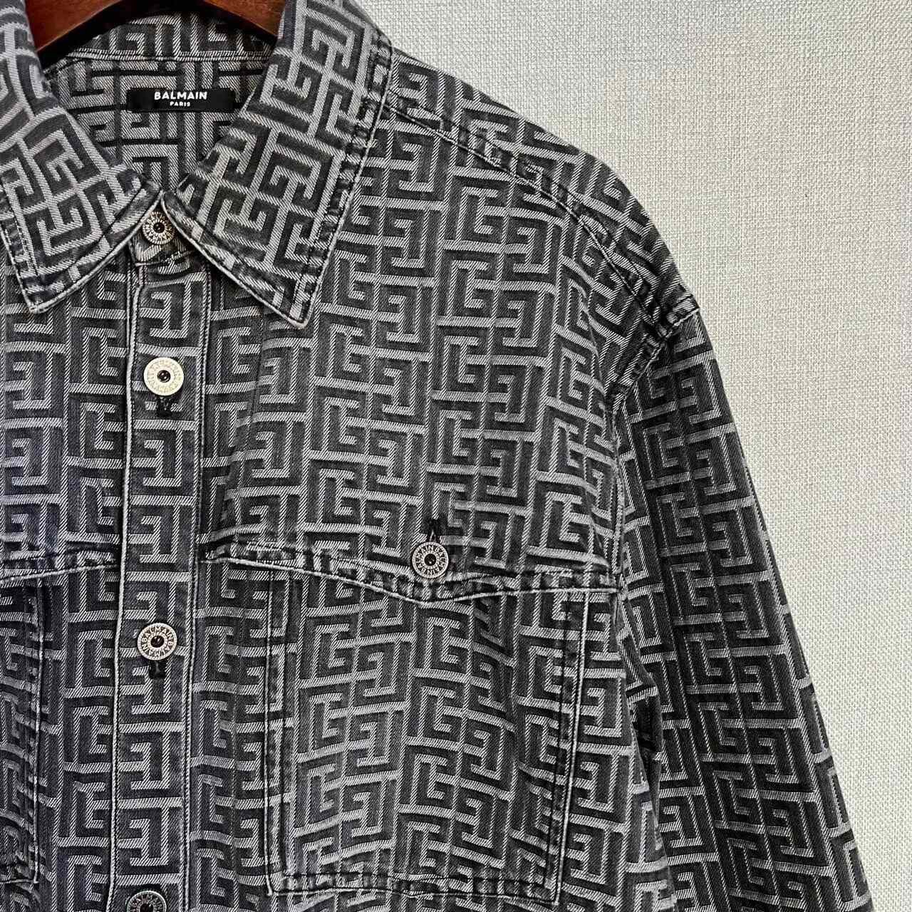Balmain Balmain Checkered Logo Shirt Jacket Size US M / EU 48-50 / 2 - 3 Thumbnail