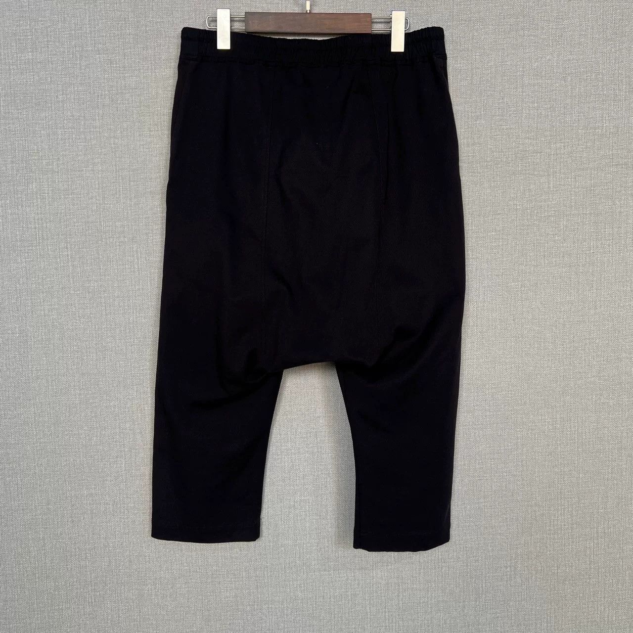 Rick Owens Rick Owens 15FW Black Drawstring Cropped Pants Size US 34 / EU 50 - 2 Thumbnail