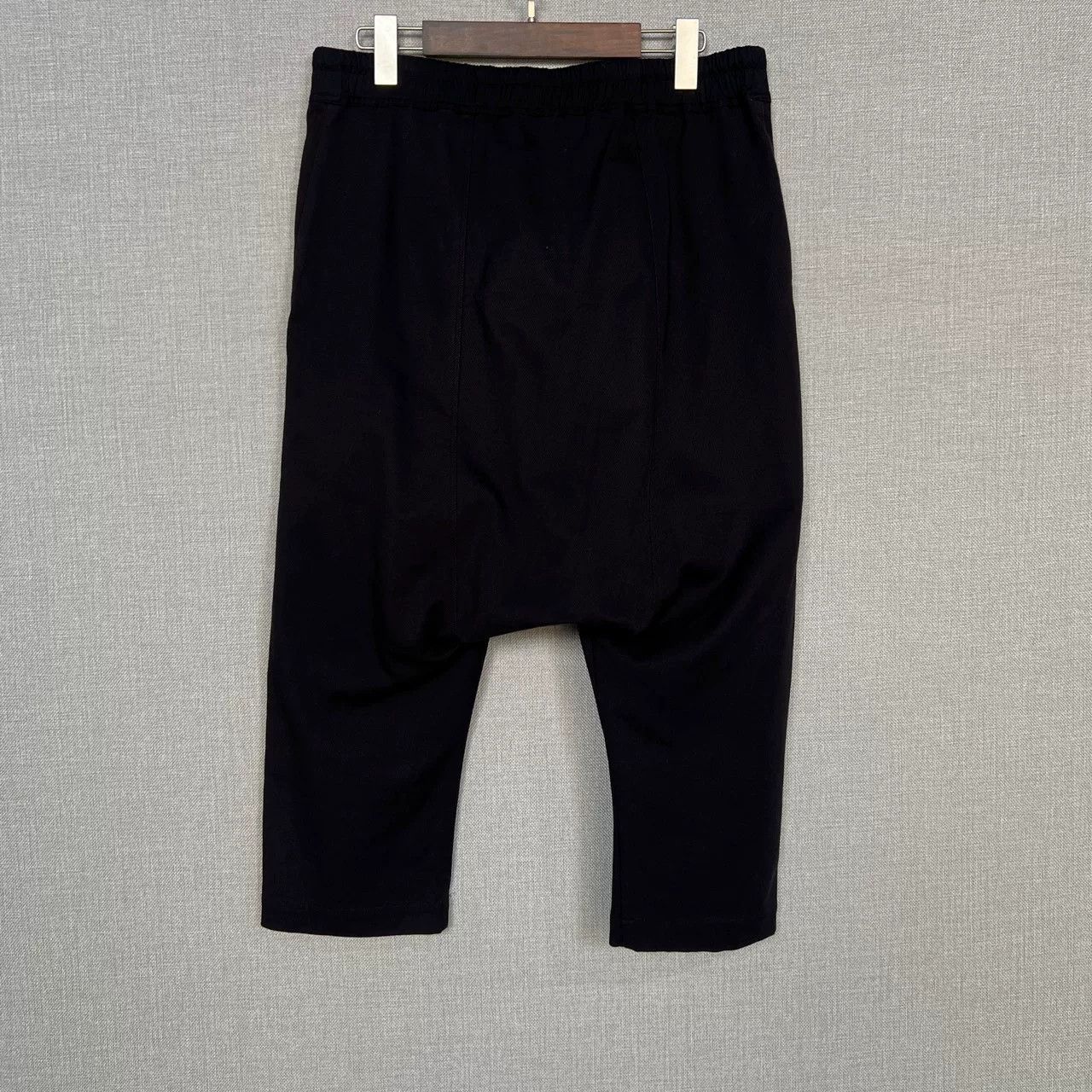 Rick Owens Rick Owens 15FW Black Drawstring Cropped Pants Size US 34 / EU 50 - 2 Thumbnail