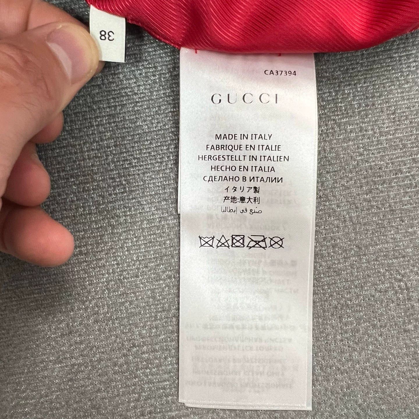 Gucci Gucci Red Logo Women's Jacket Size S / US 4 / IT 40 - 6 Thumbnail