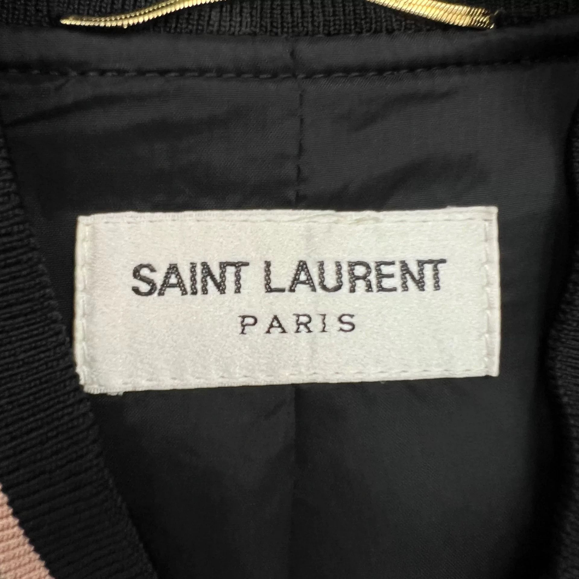 Saint Laurent Paris Saint Laurent Black Pink Silk Baseball Jacket Size XXS / US 00 / IT 34 - 5 Thumbnail