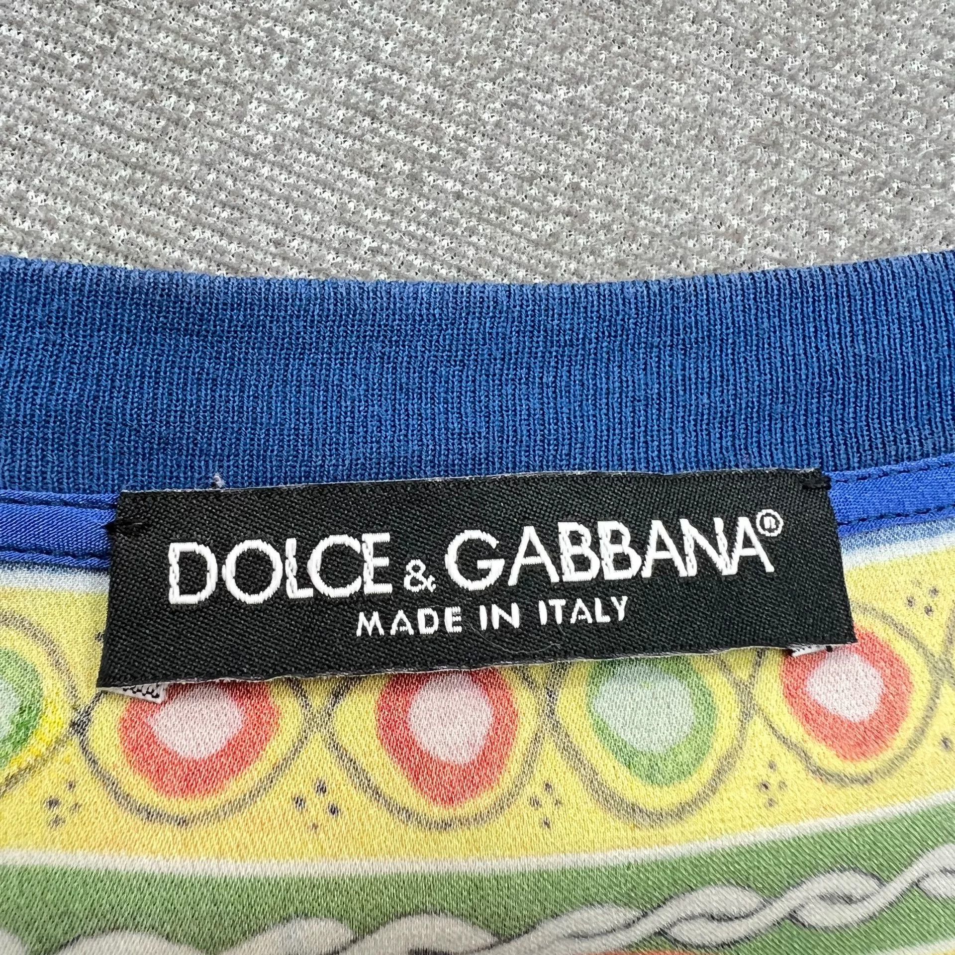 Dolce & Gabbana Dolce&Gabbana Silk Court Oil Painting Top Size S / US 4 / IT 40 - 5 Thumbnail