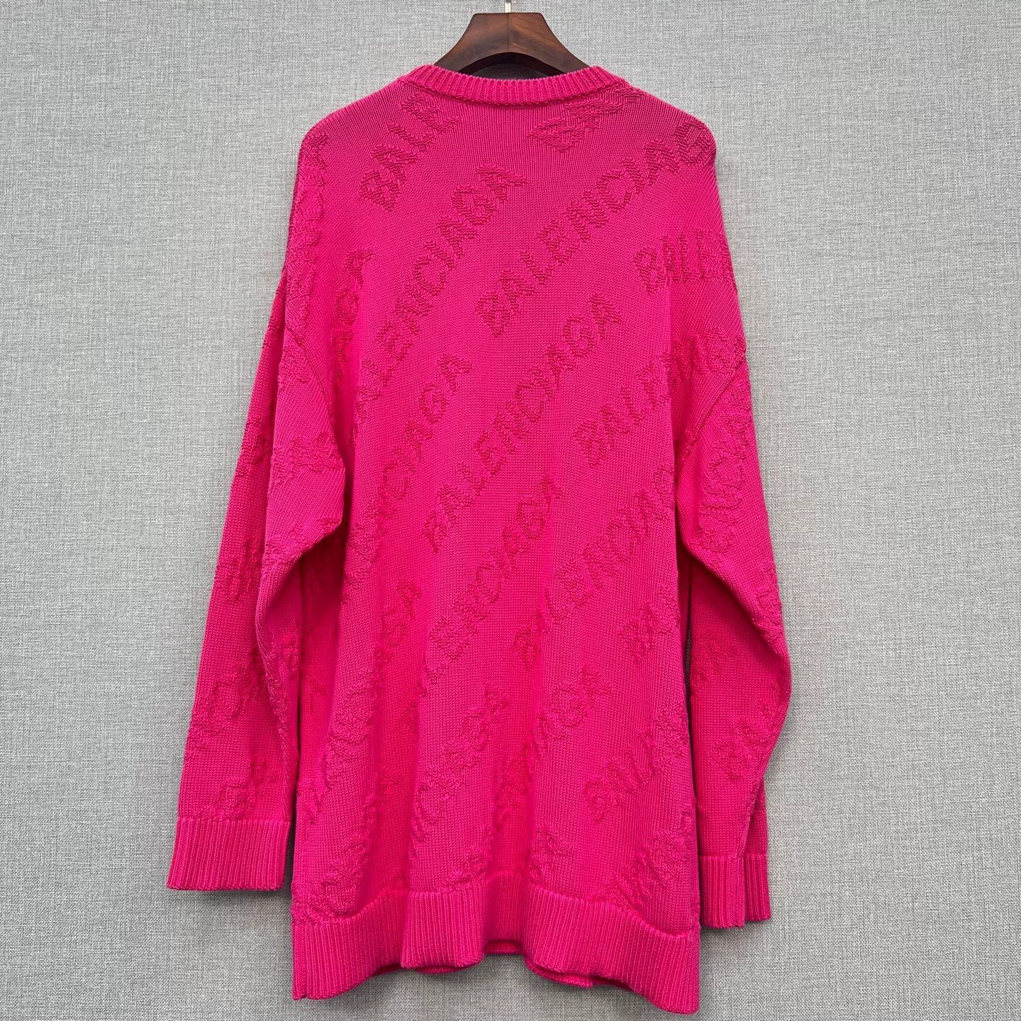 Balenciaga Balenciaga All-Over Logo Knit Sweater Size S / US 4 / IT 40 - 2 Thumbnail