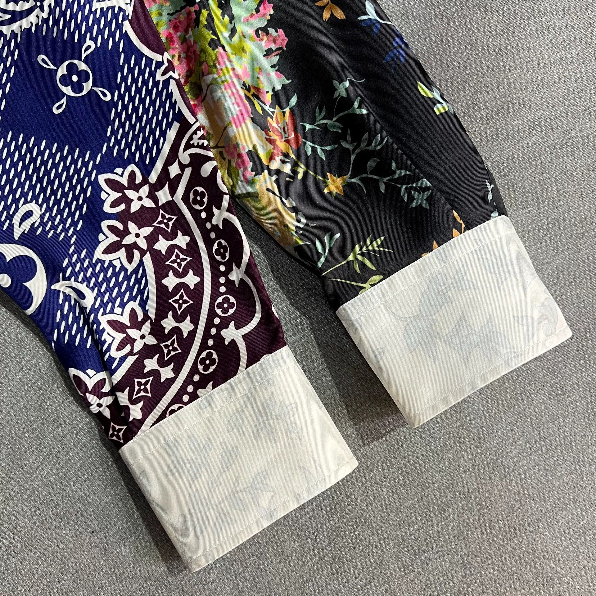 Louis Vuitton Louis Vuitton Floral Monogram Silk Shirt Size L / US 10 / IT 46 - 4 Thumbnail