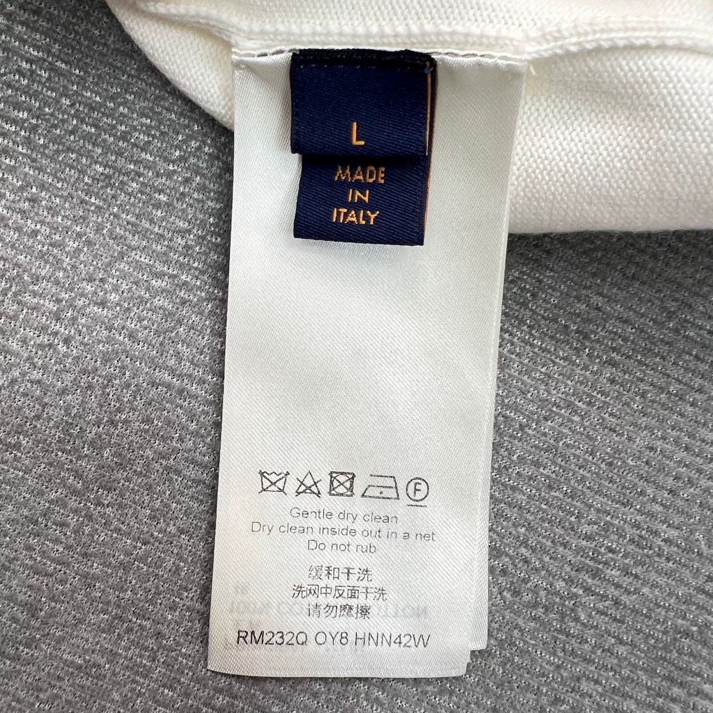 Louis Vuitton Louis Vuitton White Embroidered Logo Knit Tee Size US L / EU 52-54 / 3 - 5 Thumbnail