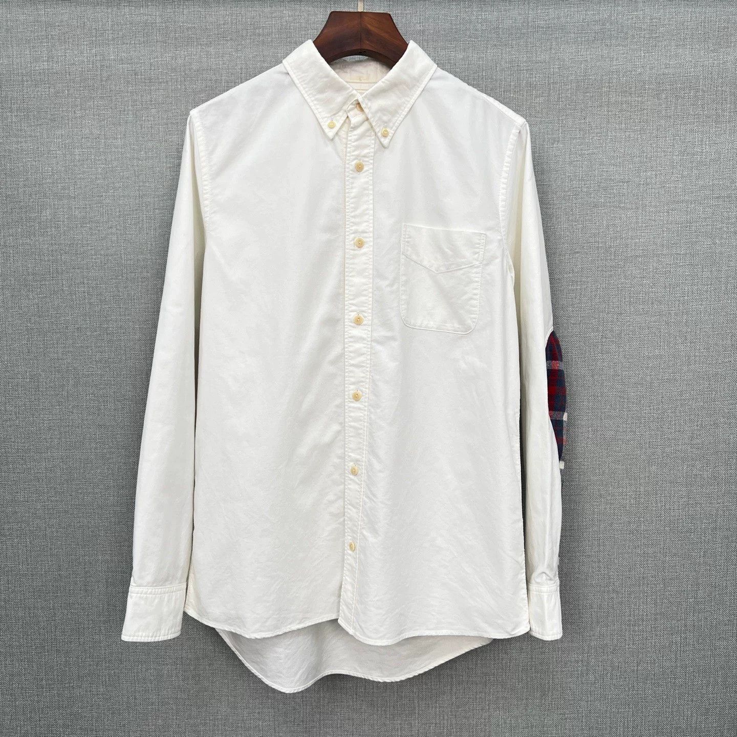 Visvim VISVIM White Checkered Patchwork Shirt Size US L / EU 52-54 / 3 - 2 Thumbnail