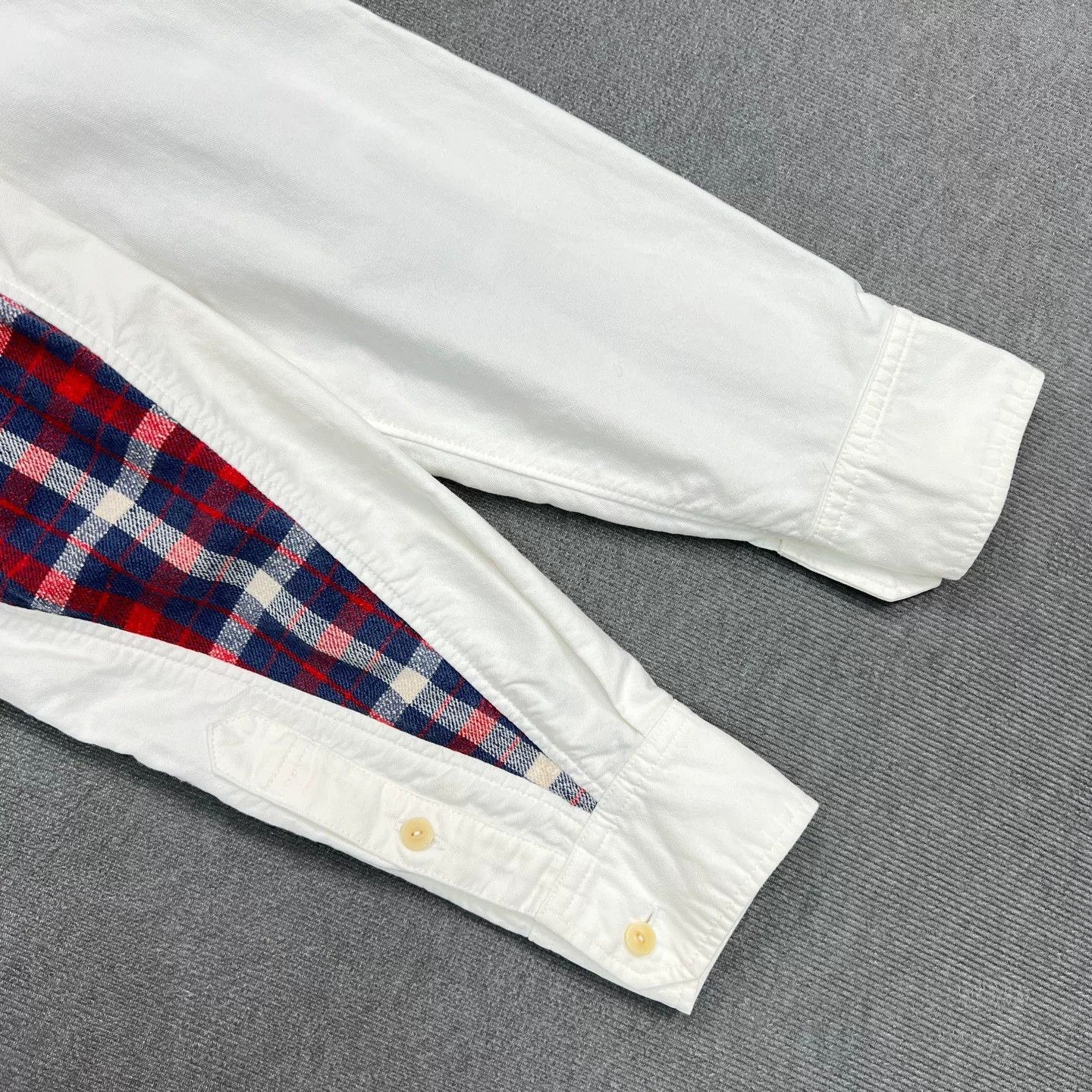 Visvim VISVIM White Checkered Patchwork Shirt Size US L / EU 52-54 / 3 - 4 Thumbnail