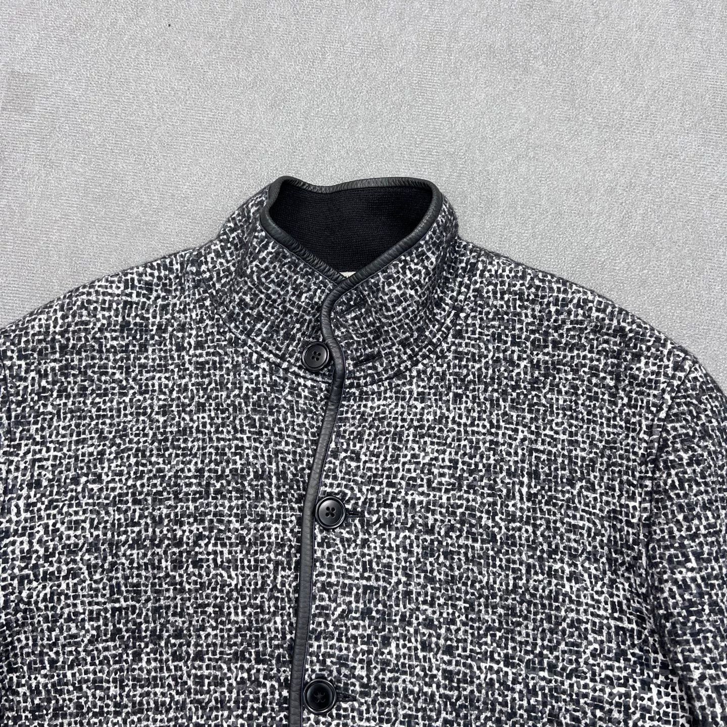 Bottega Veneta Bottega Veneta Dark Gray Houndstooth Men's Jacket Size US M / EU 48-50 / 2 - 3 Thumbnail