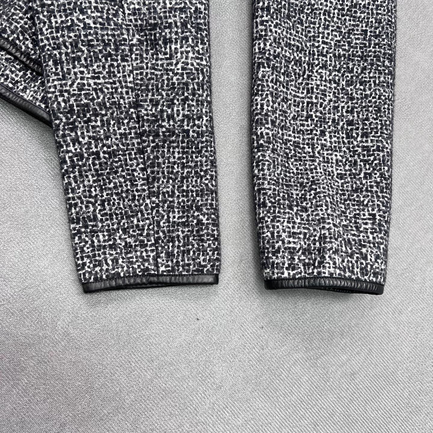 Bottega Veneta Bottega Veneta Dark Gray Houndstooth Men's Jacket Size US M / EU 48-50 / 2 - 5 Thumbnail