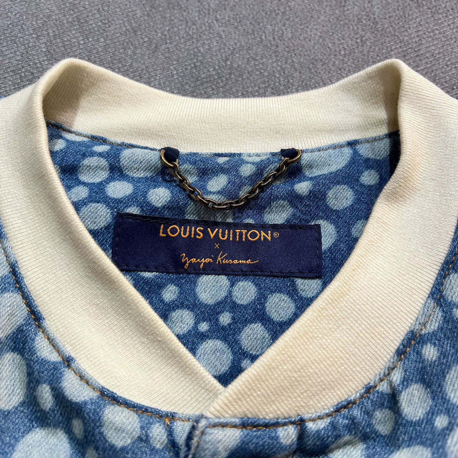 Louis Vuitton Louis Vuitton x Kusama Denim Baseball Shirt Size US M / EU 48-50 / 2 - 4 Thumbnail