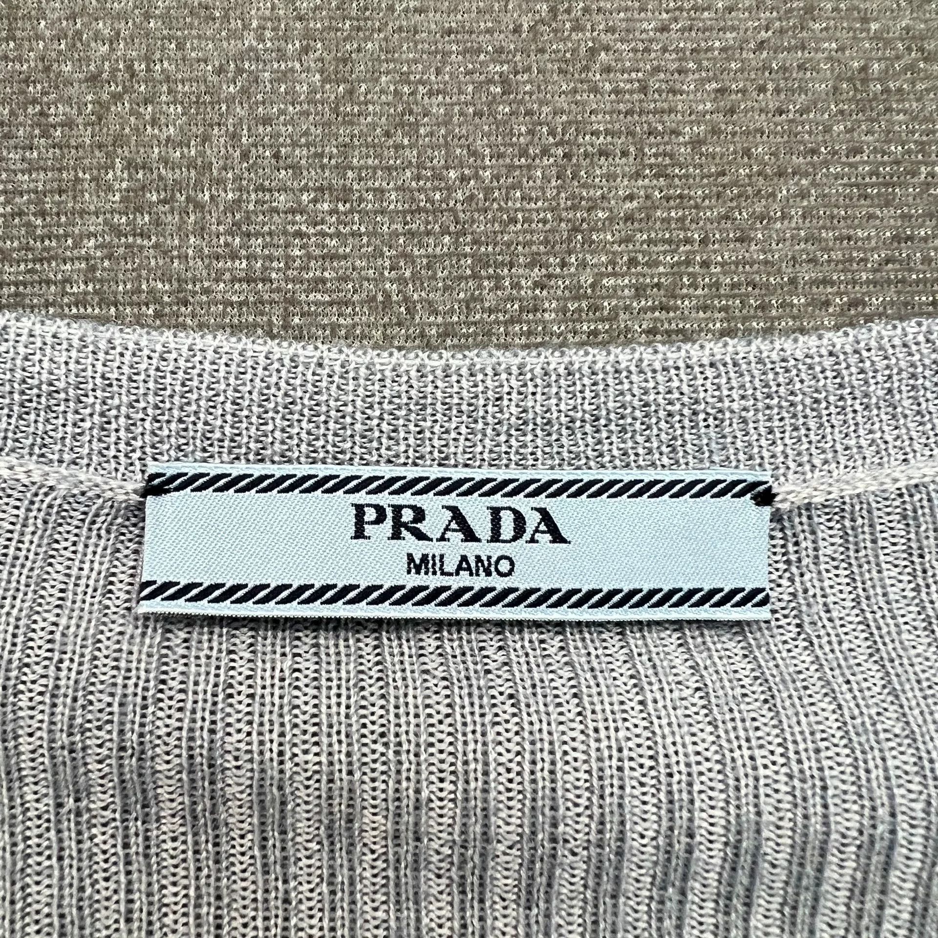 Prada Prada Haze Blue Pocket Knit Cardigan Size M / US 6-8 / IT 42-44 - 4 Thumbnail