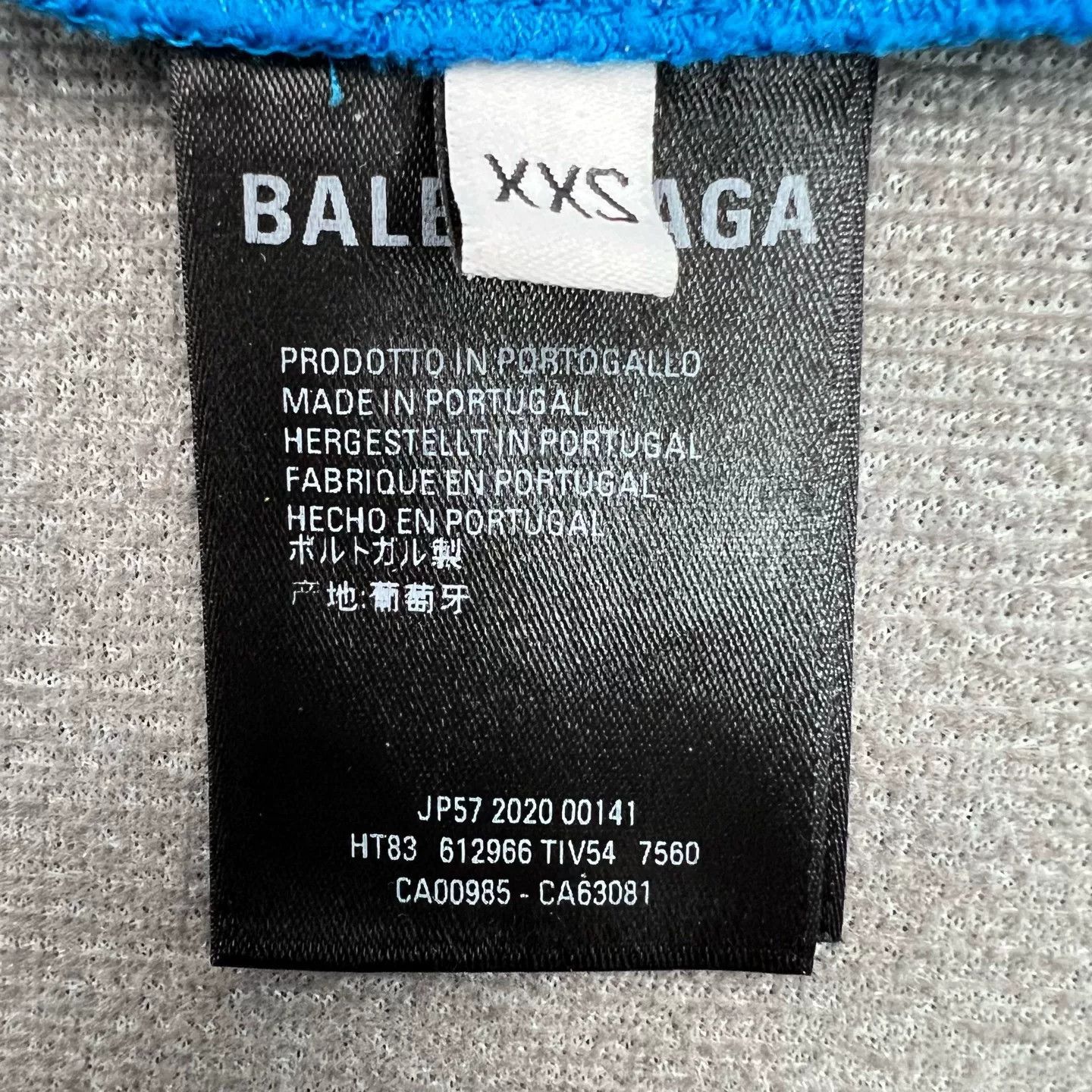 Balenciaga Balenciaga Blue Logo Print T-Shirt Size XXS / US 00 / IT 34 - 5 Thumbnail