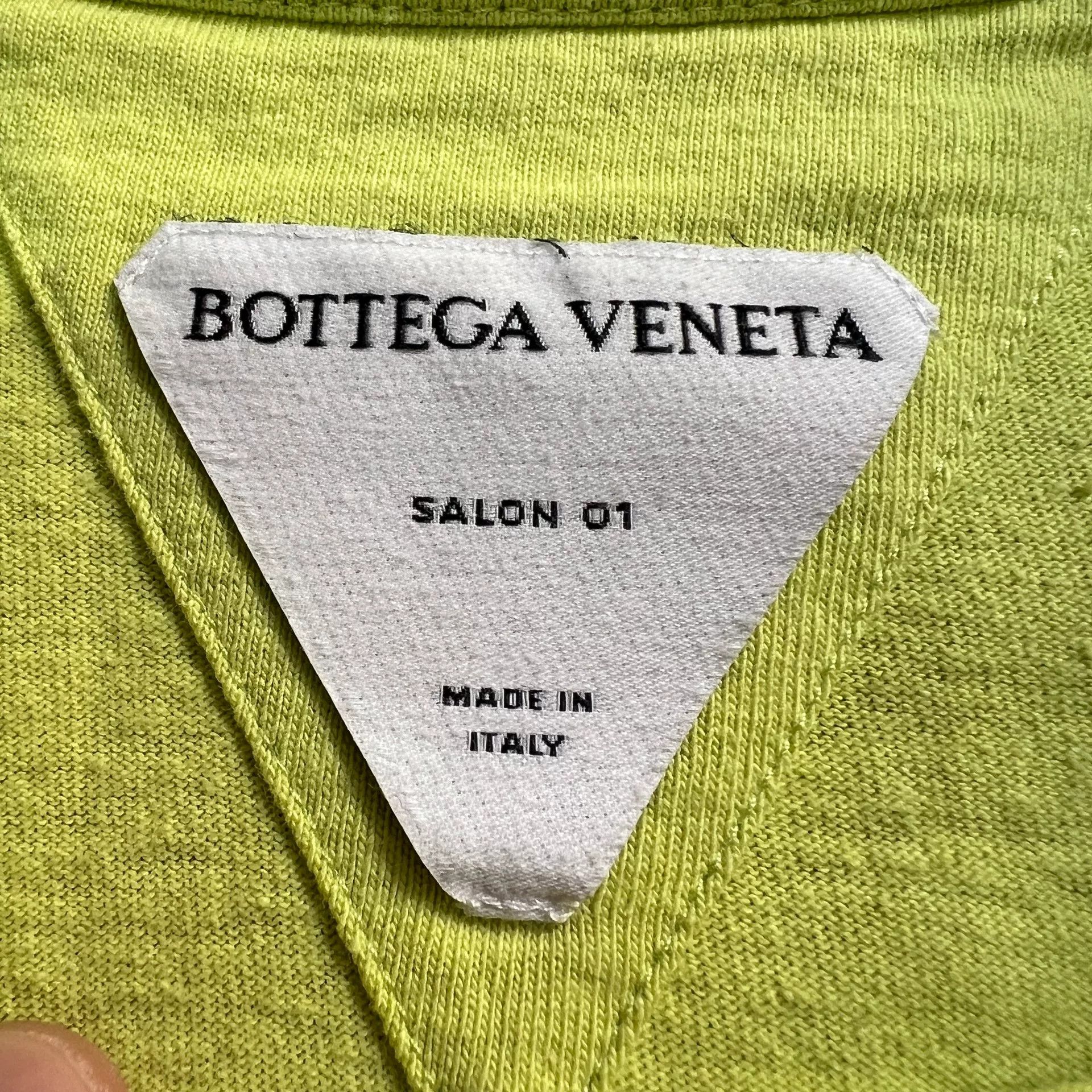 Bottega Veneta Bottega Veneta Green Embroidered Logo T-shirt Size US S / EU 44-46 / 1 - 5 Thumbnail