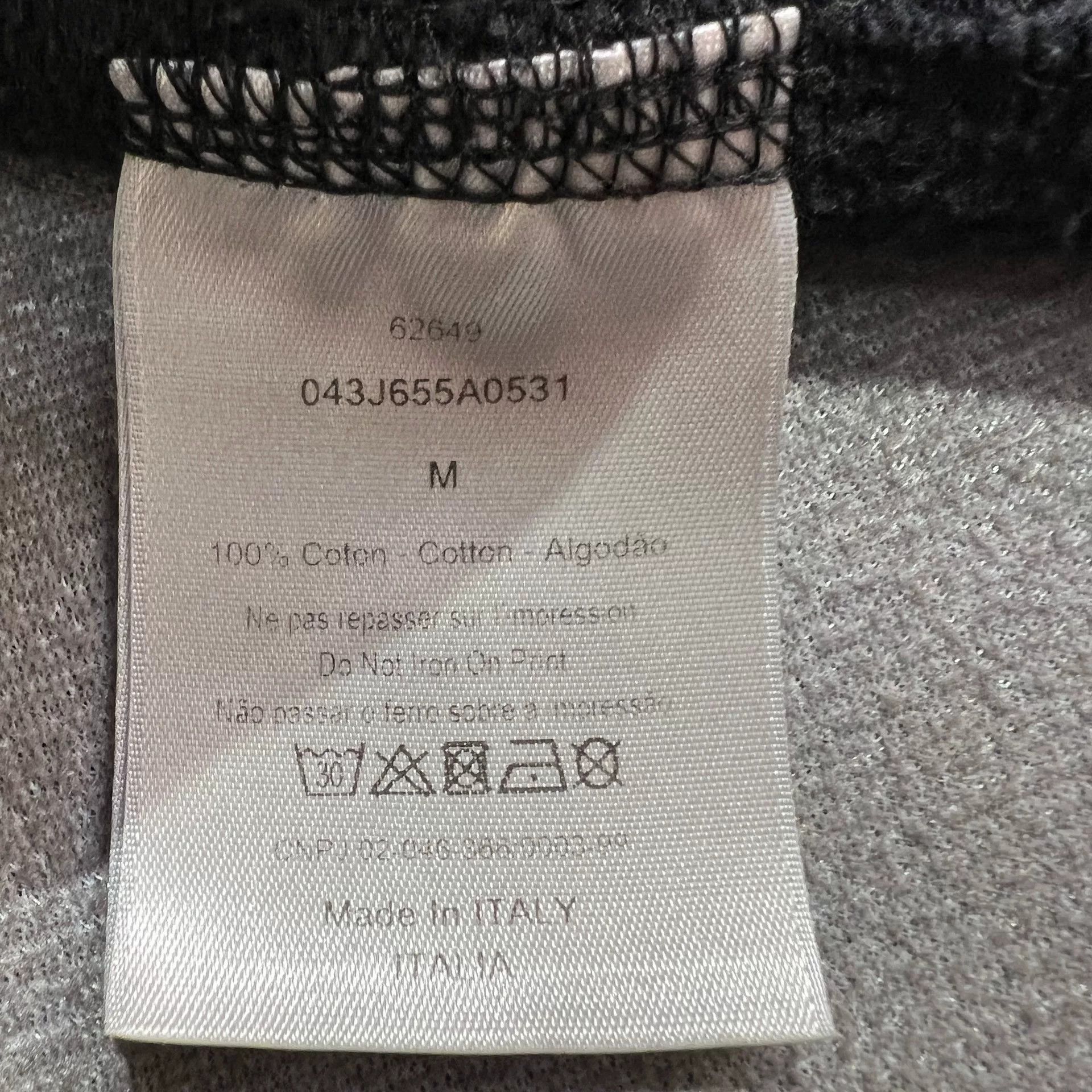 Dior Dior Black Washed Vintage Slogan Logo Sweatshirt Size US M / EU 48-50 / 2 - 6 Thumbnail