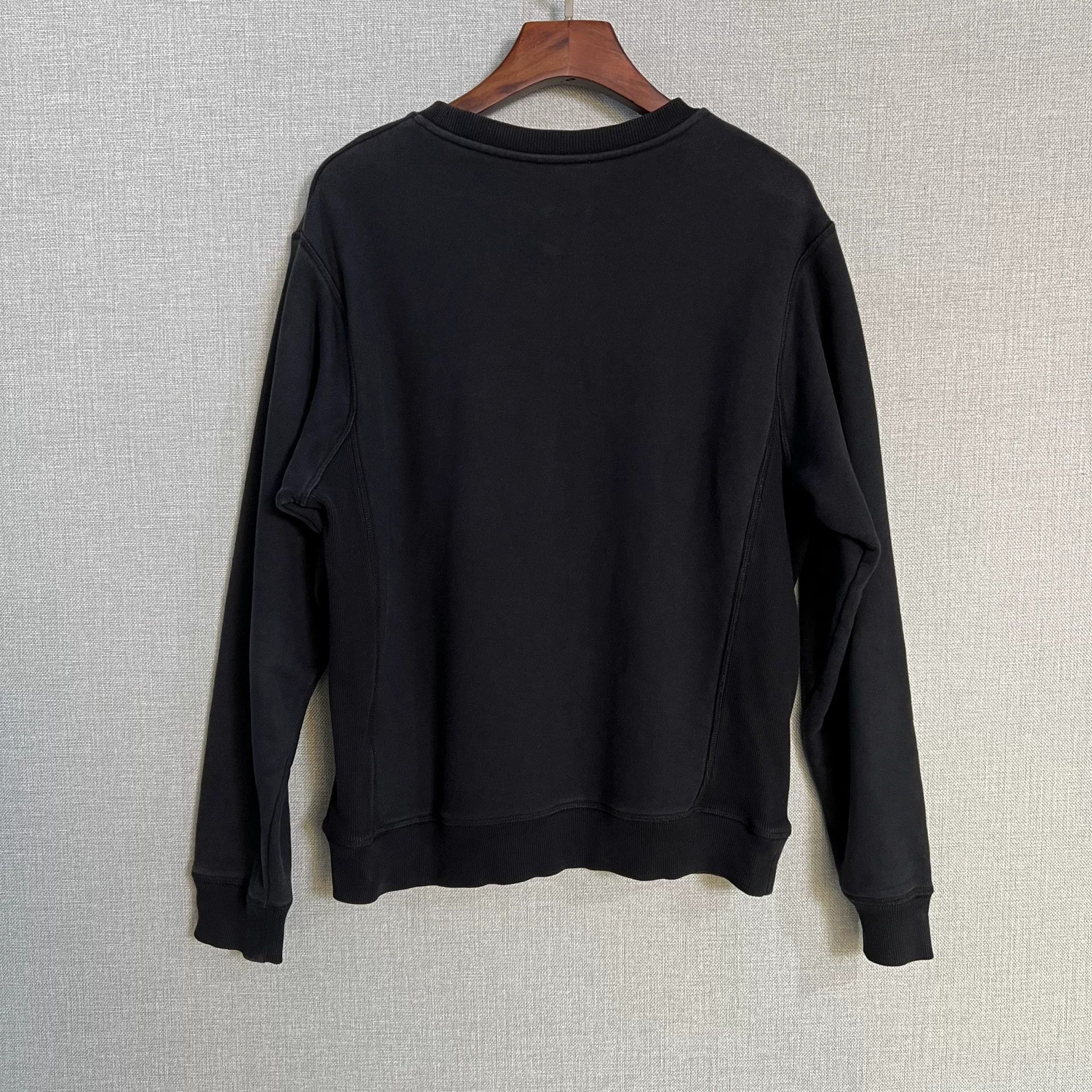 Dior Dior Black Washed Vintage Slogan Logo Sweatshirt Size US M / EU 48-50 / 2 - 2 Thumbnail