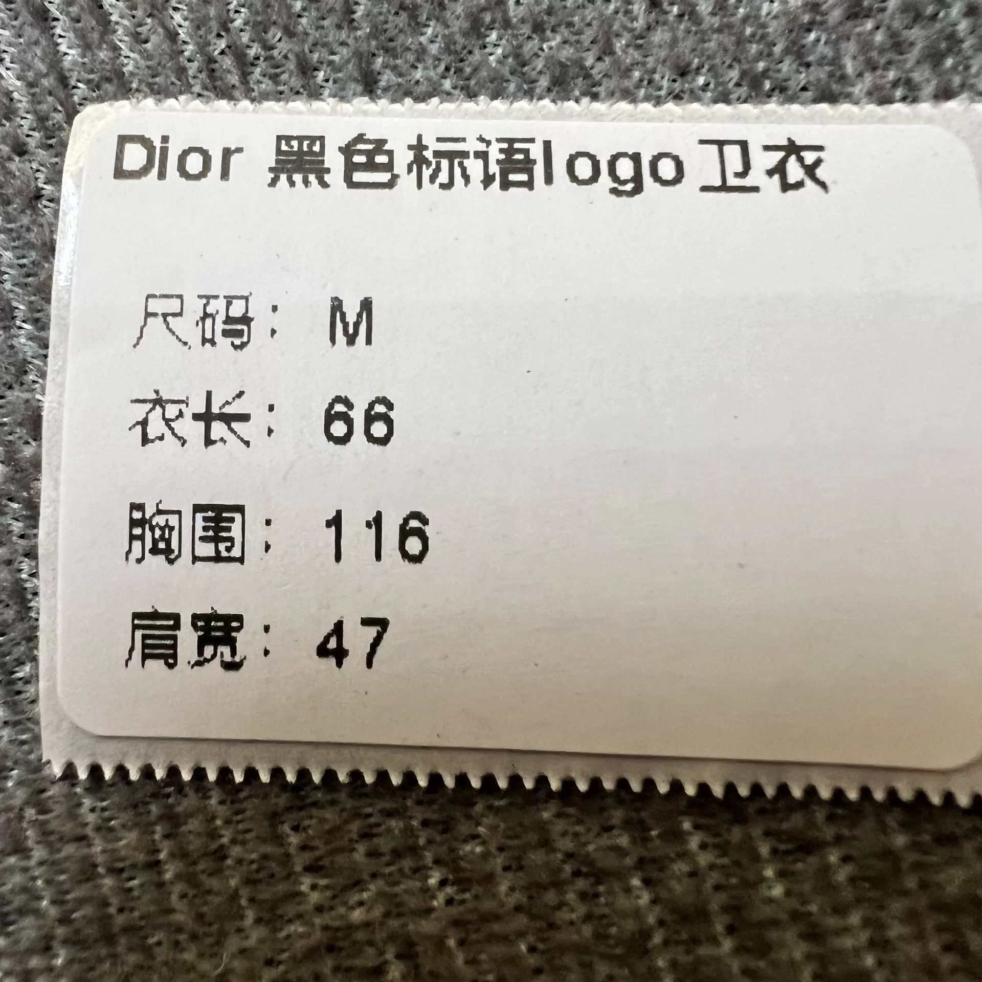 Dior Dior Black Washed Vintage Slogan Logo Sweatshirt Size US M / EU 48-50 / 2 - 7 Thumbnail