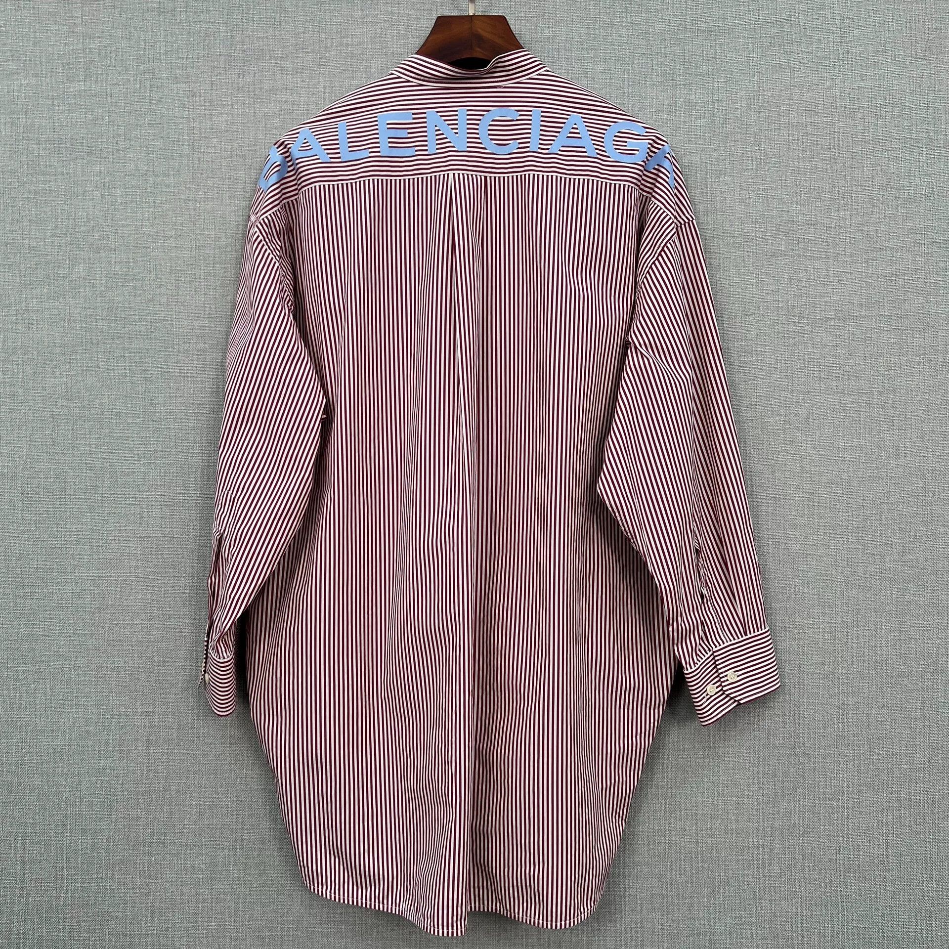 Balenciaga Balenciaga Oversize Logo Stripe Shirt Size S / US 4 / IT 40 - 2 Thumbnail