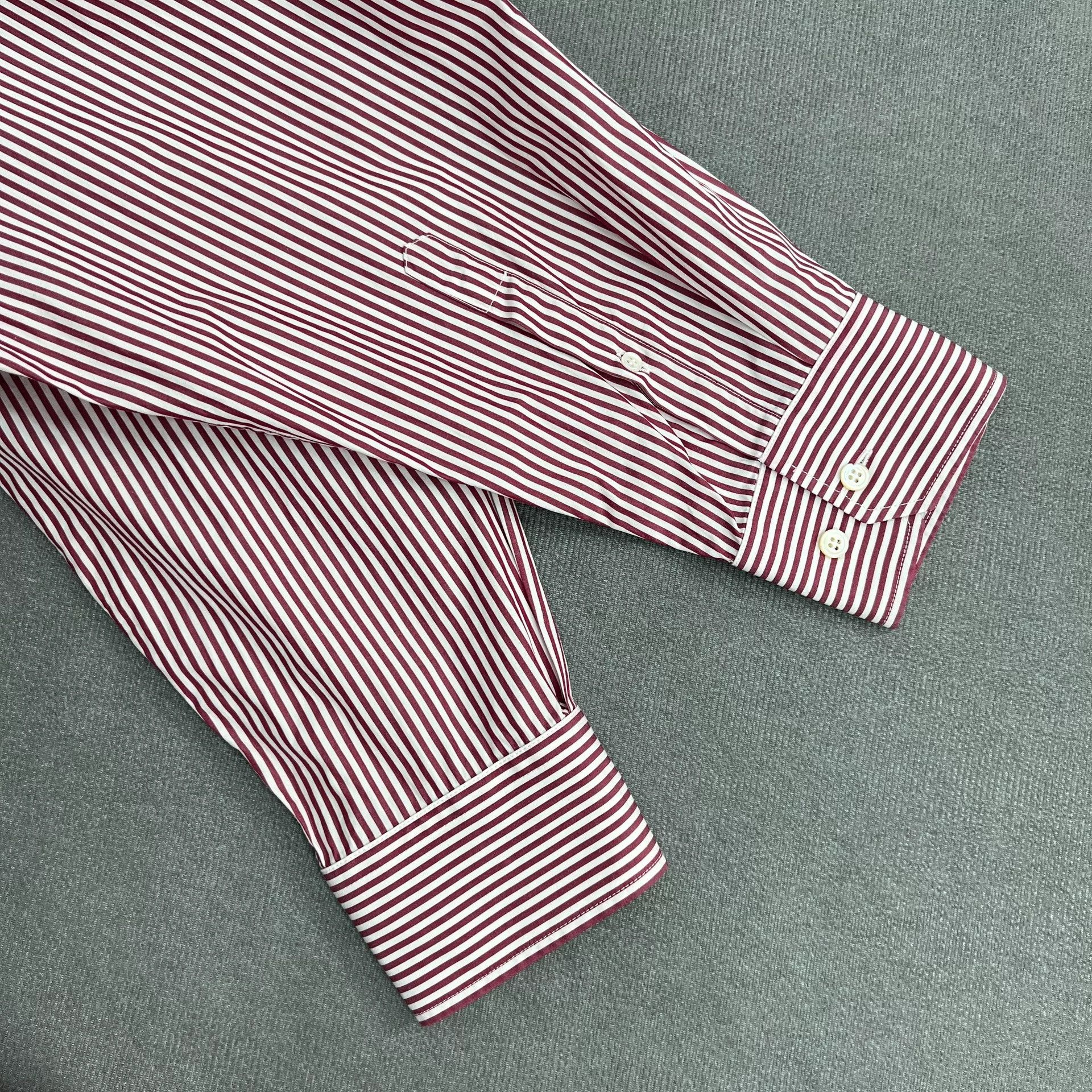 Balenciaga Balenciaga Oversize Logo Stripe Shirt Size S / US 4 / IT 40 - 3 Thumbnail
