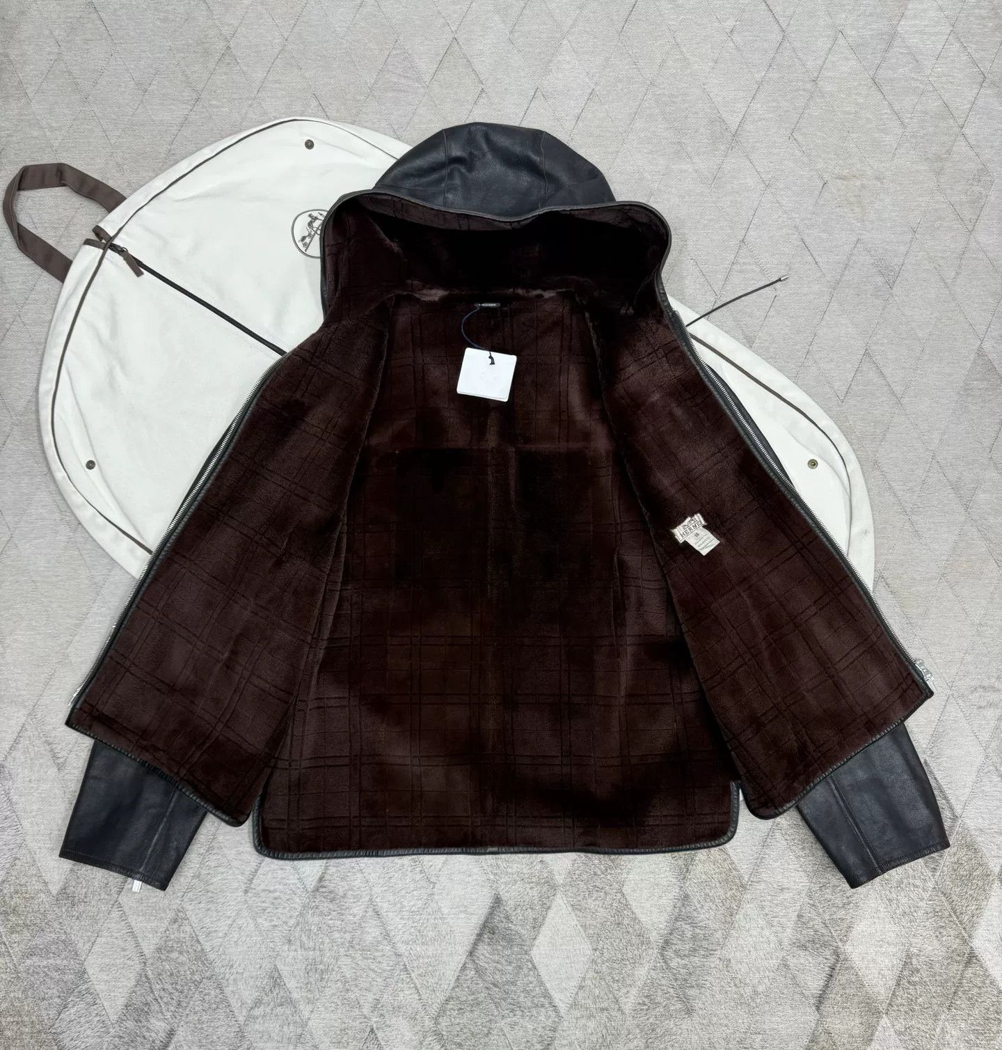 Hermes Hermes Autumn Winter Hooded Mink Jacket Size US XL / EU 56 / 4 - 3 Thumbnail