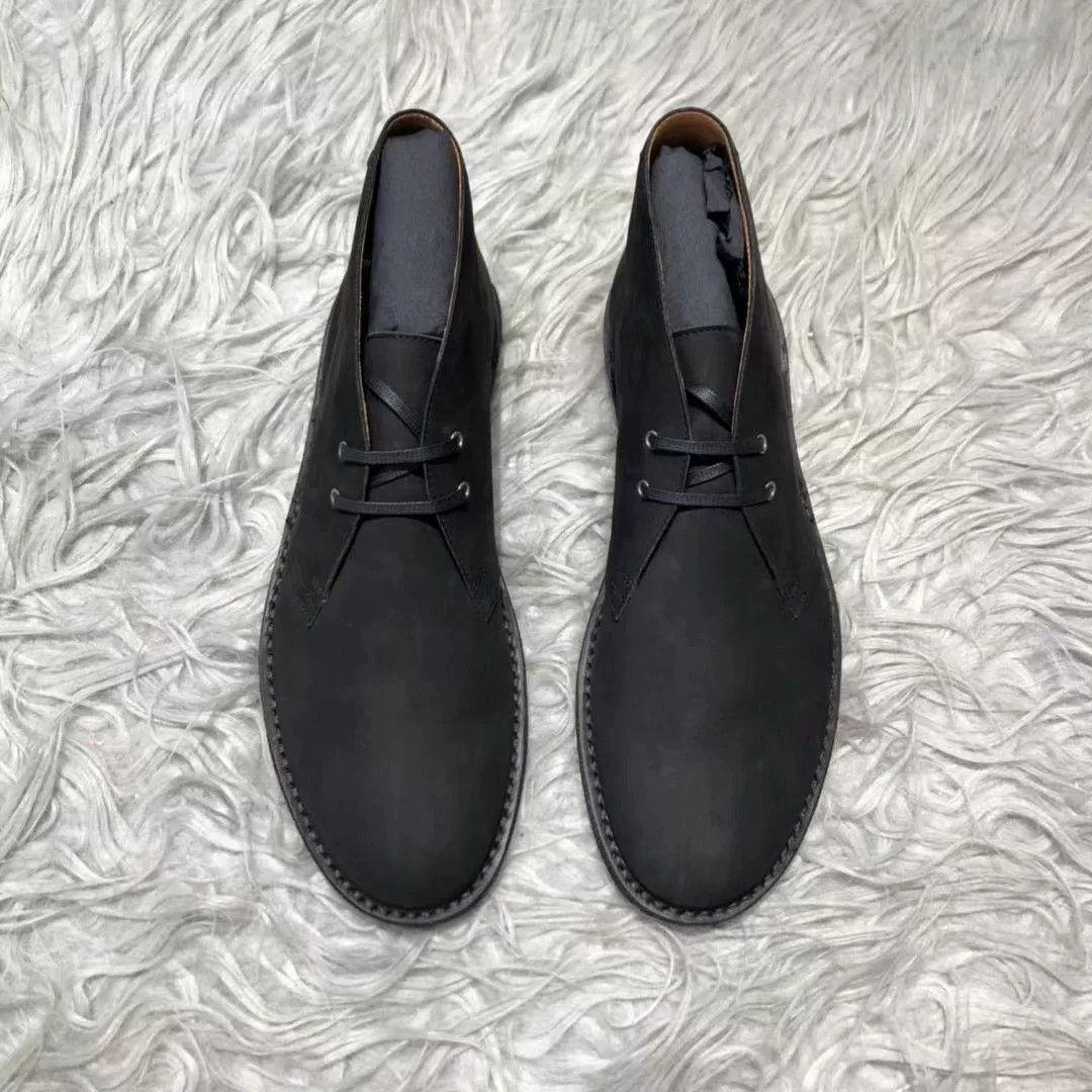 Saint Laurent Paris Saint Laurent Black Suede Desert Boots Size US 8.5 / EU 41-42 - 2 Thumbnail