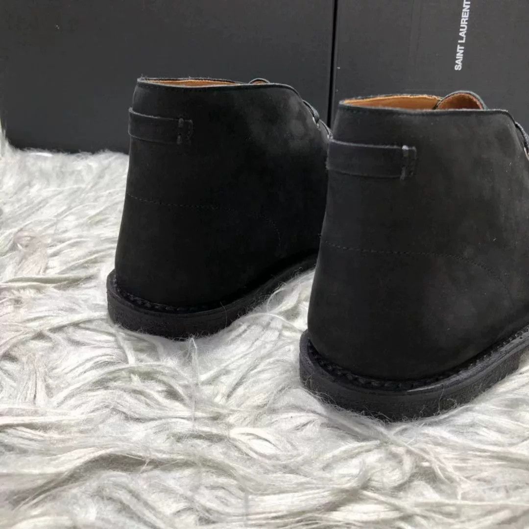 Saint Laurent Paris Saint Laurent Black Suede Desert Boots Size US 8.5 / EU 41-42 - 4 Thumbnail