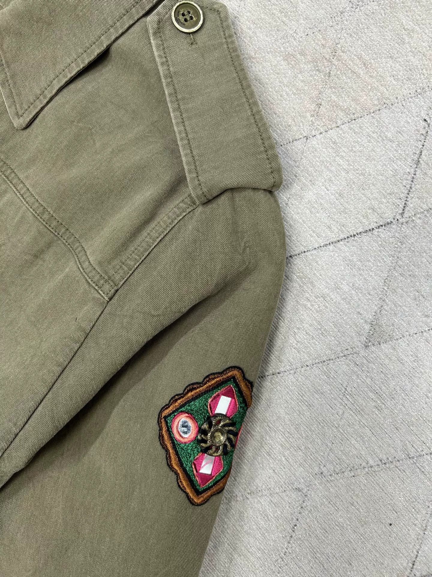 Saint Laurent Paris Saint Laurent SLP Bead Embroidery Safari Jacket Size US M / EU 48-50 / 2 - 5 Thumbnail