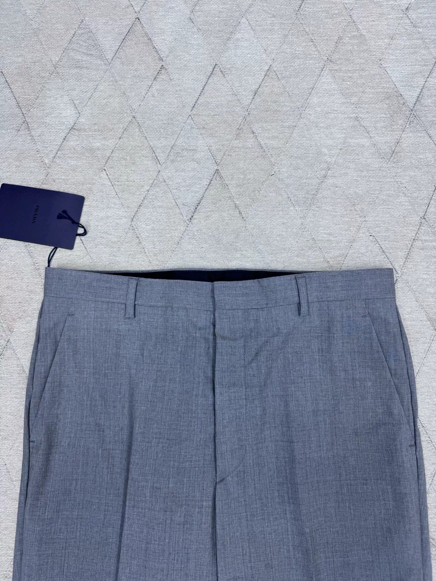 Prada Prada Gray Wool Casual Trousers Size US 32 / EU 48 - 2 Thumbnail