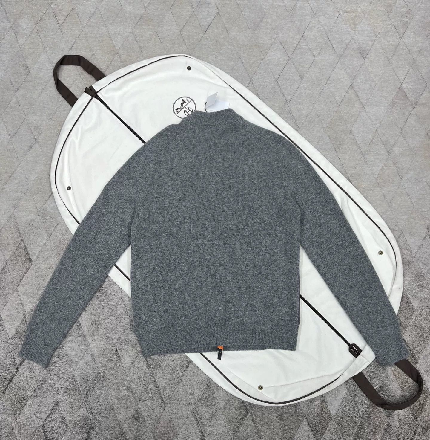 Hermes Hermes Cashmere Paneled Baseball Jacket Size US S / EU 44-46 / 1 - 5 Thumbnail
