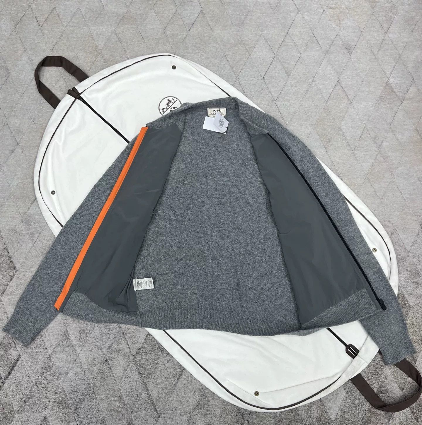 Hermes Hermes Cashmere Paneled Baseball Jacket Size US S / EU 44-46 / 1 - 6 Thumbnail