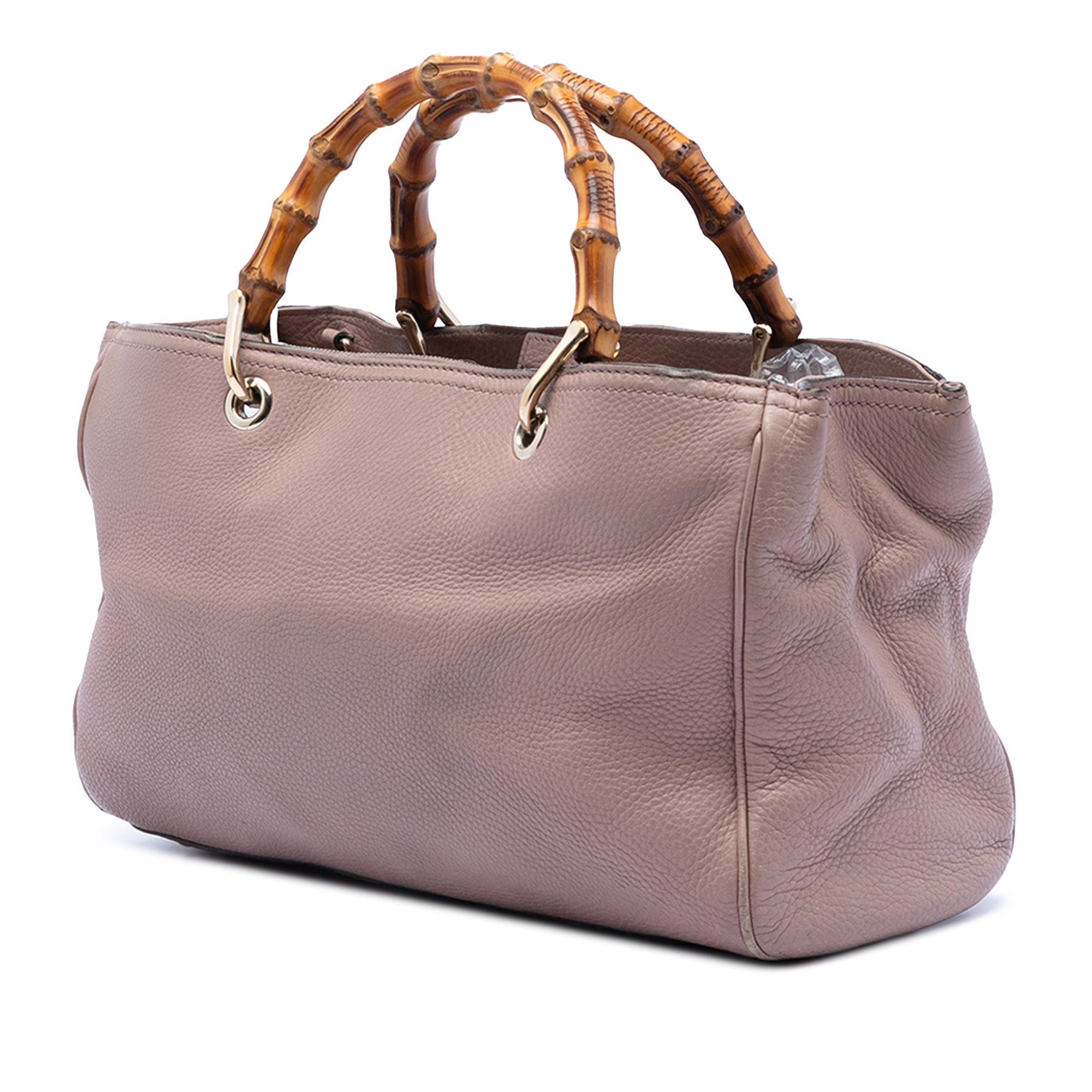 Gucci Medium Calfskin Bamboo Shopper Satchel Size ONE SIZE - 2 Thumbnail