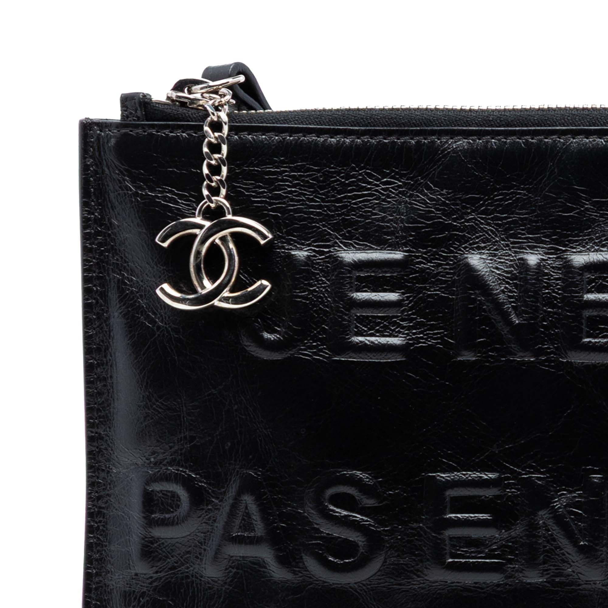 Chanel Distressed Calfskin Je Ne Suis Pas En Solde Clutch Size ONE SIZE - 7 Thumbnail