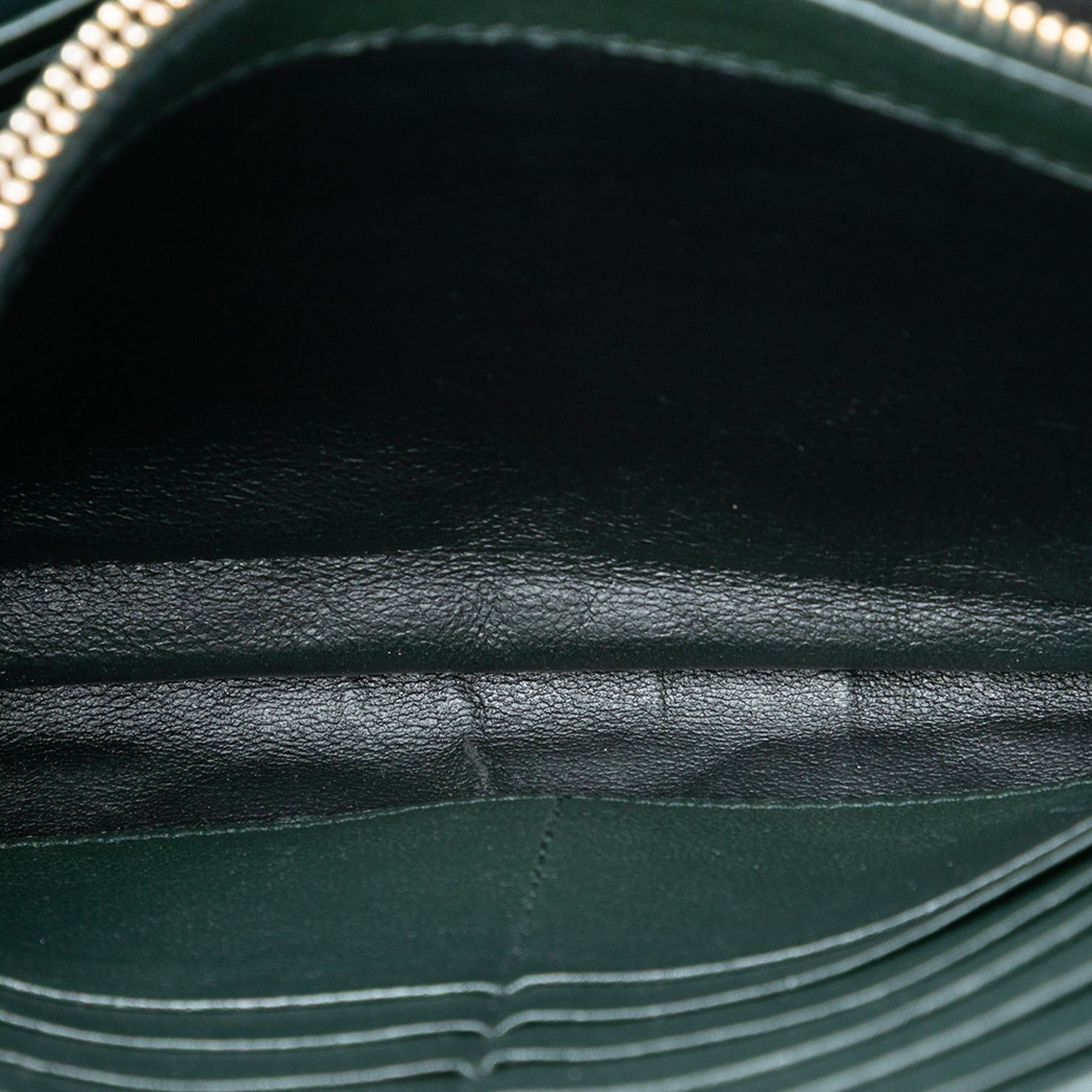 Saint Laurent Paris Quilted Lambskin Diamond Becky Chain Wallet Size ONE SIZE - 4 Thumbnail
