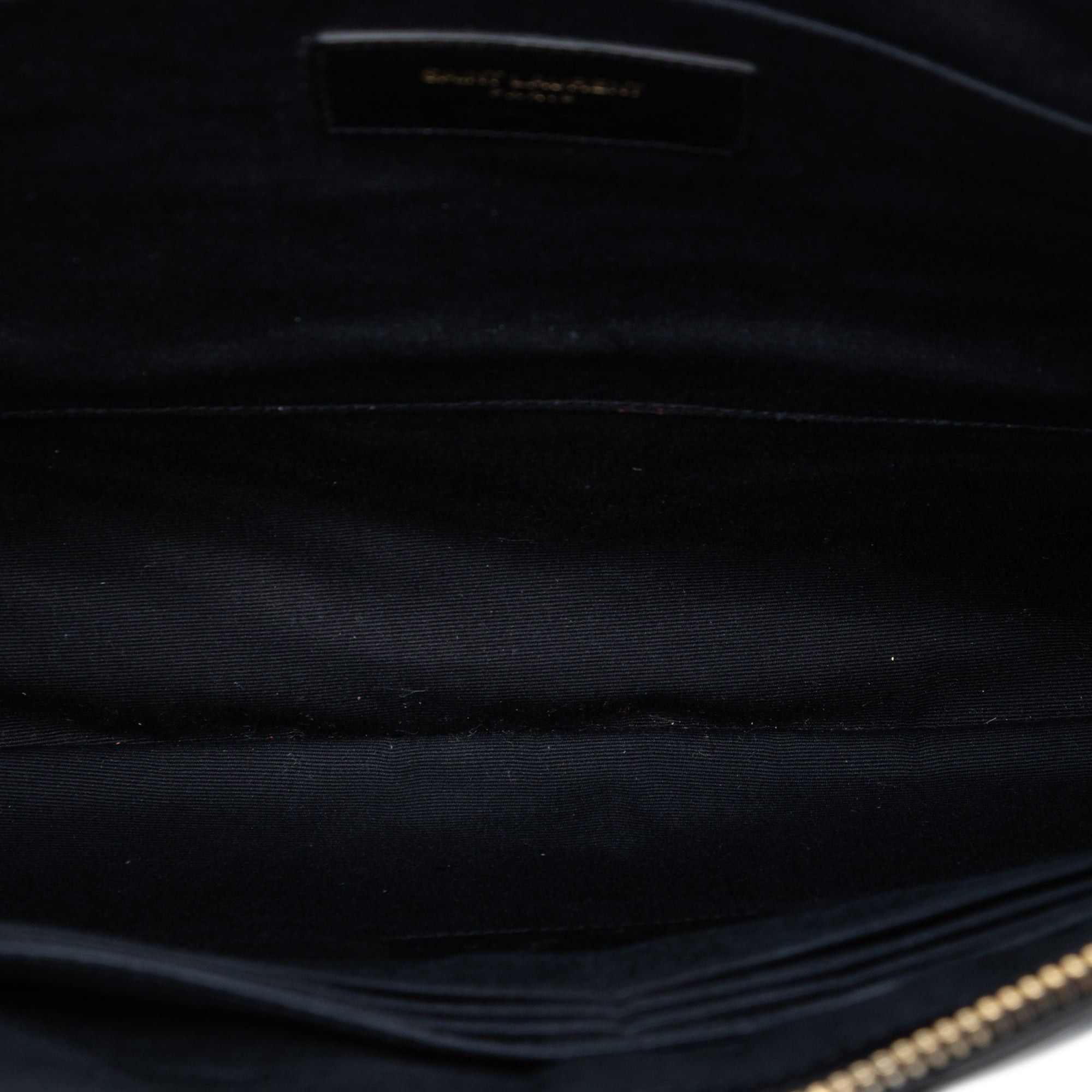 Saint Laurent Paris Quilted Chevron Leather Monogram Document Holder Size ONE SIZE - 4 Thumbnail