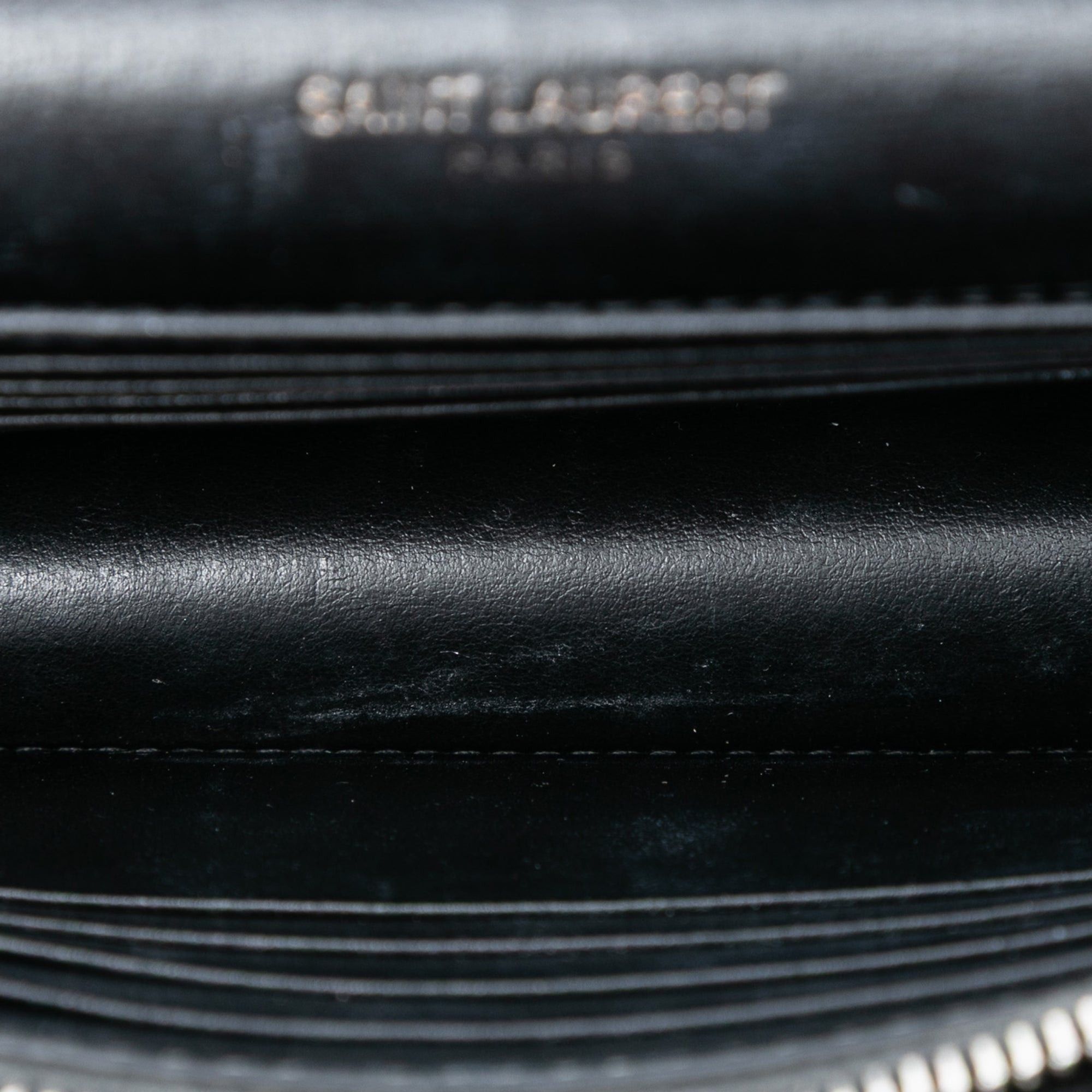 Saint Laurent Paris Mini Calfskin Monogram Lucky Charms Sunset Wallet on Chain Size ONE SIZE - 4 Thumbnail