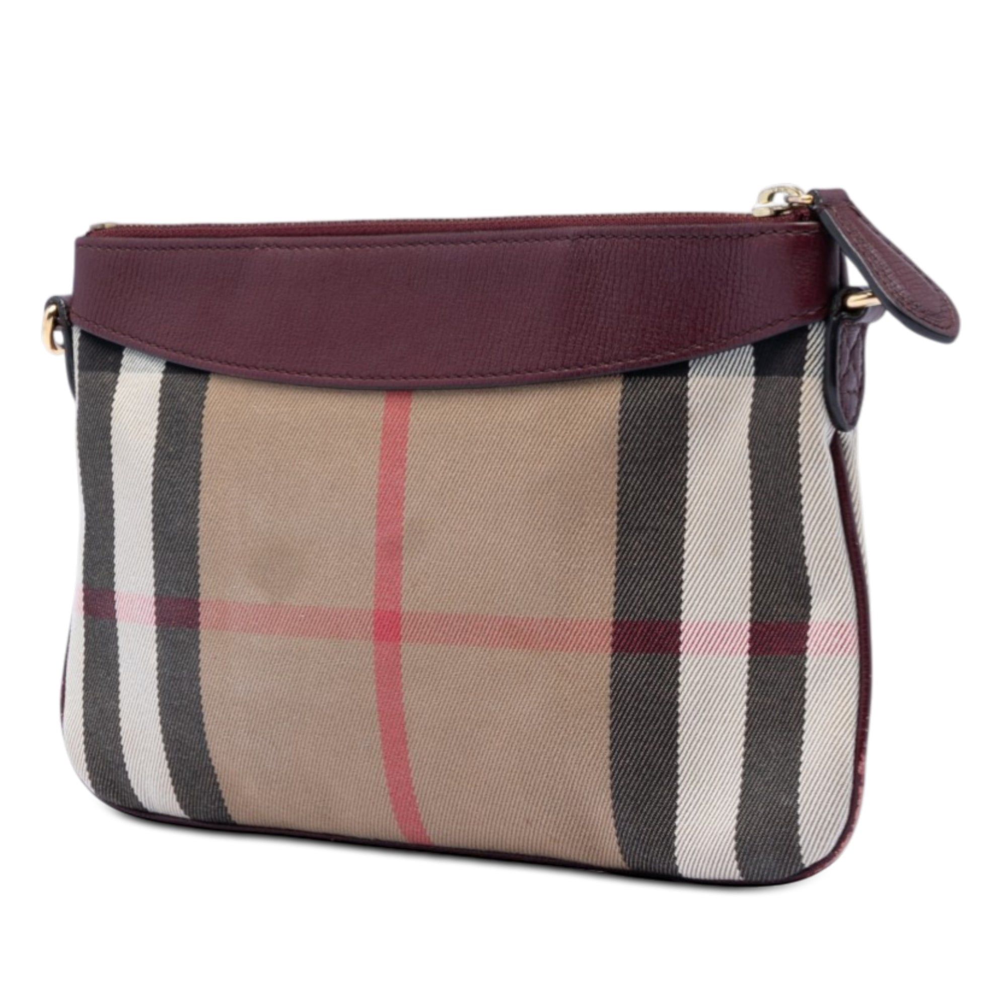 Burberry Mega Check Canvas Derby Peyton Crossbody Size ONE SIZE - 2 Thumbnail