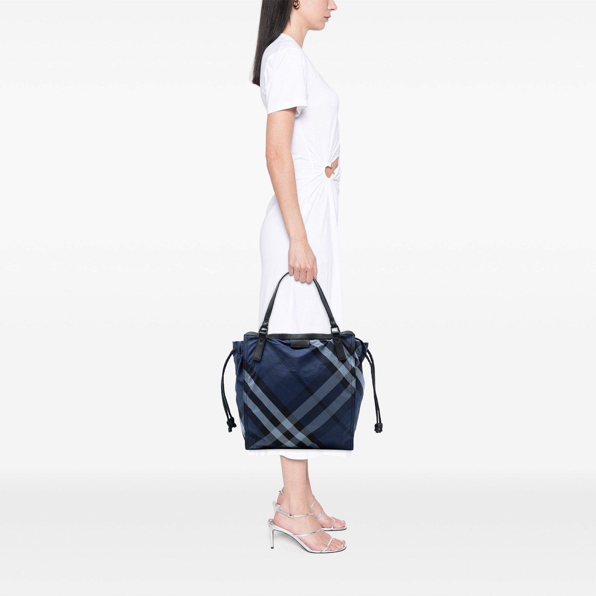 Burberry Supernova Check Nylon Buckleigh Tote Size ONE SIZE - 7 Thumbnail