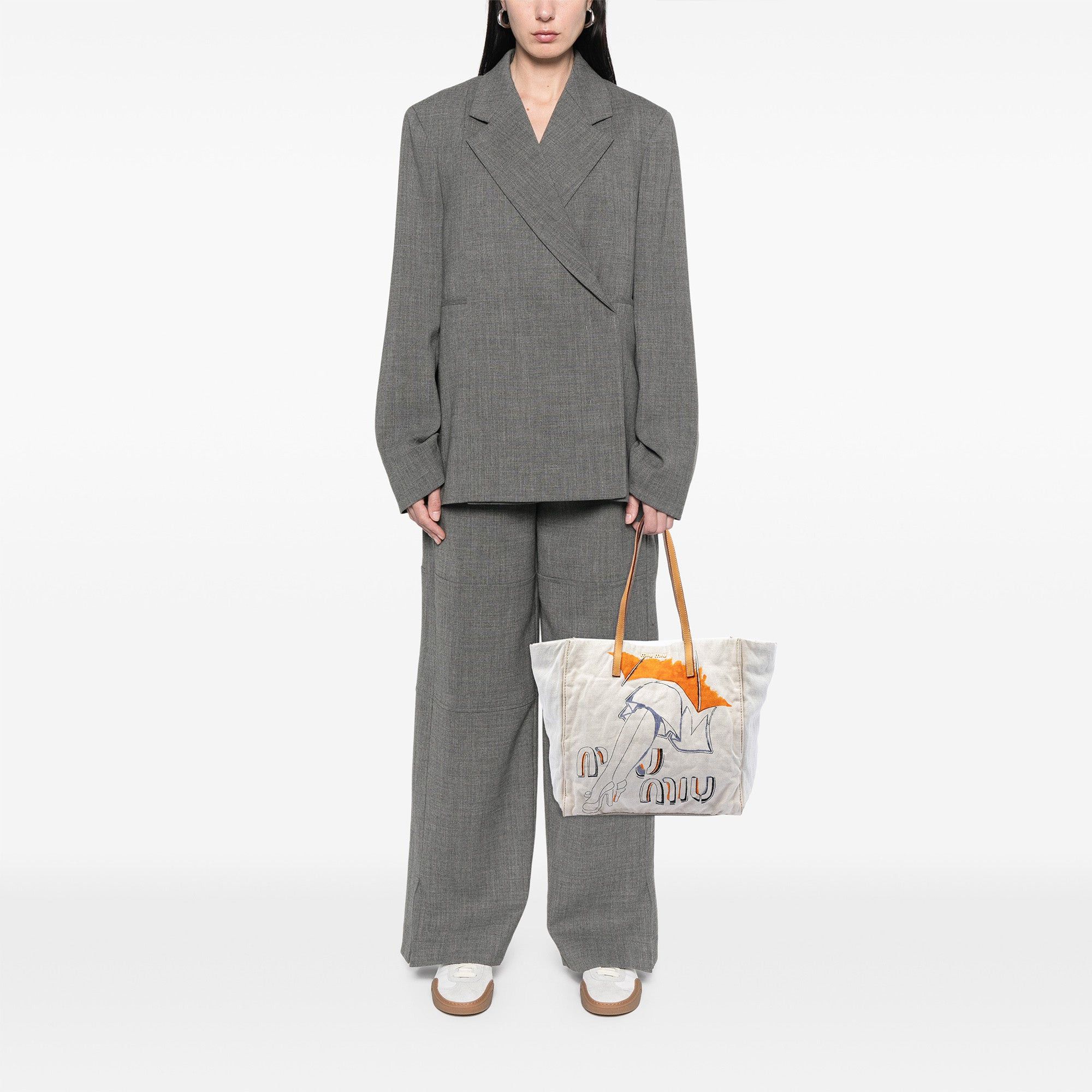 Miu Miu Printed Canvas Tote Size ONE SIZE - 6 Thumbnail