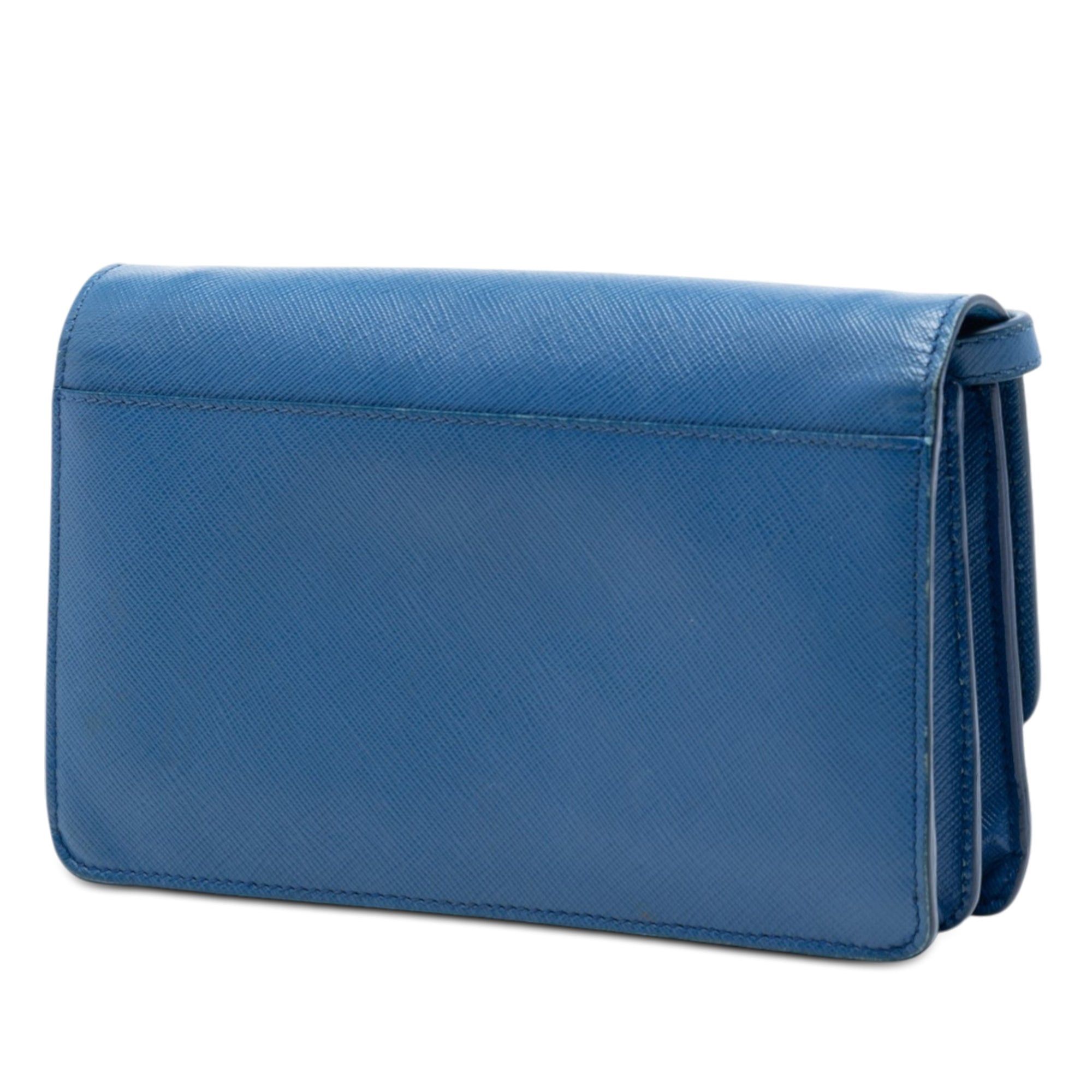 Prada Saffiano Wallet on Strap Size ONE SIZE - 2 Thumbnail