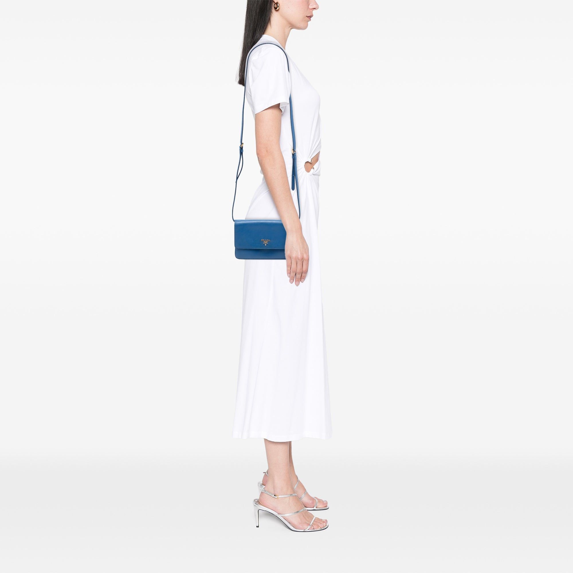 Prada Saffiano Wallet on Strap Size ONE SIZE - 7 Thumbnail
